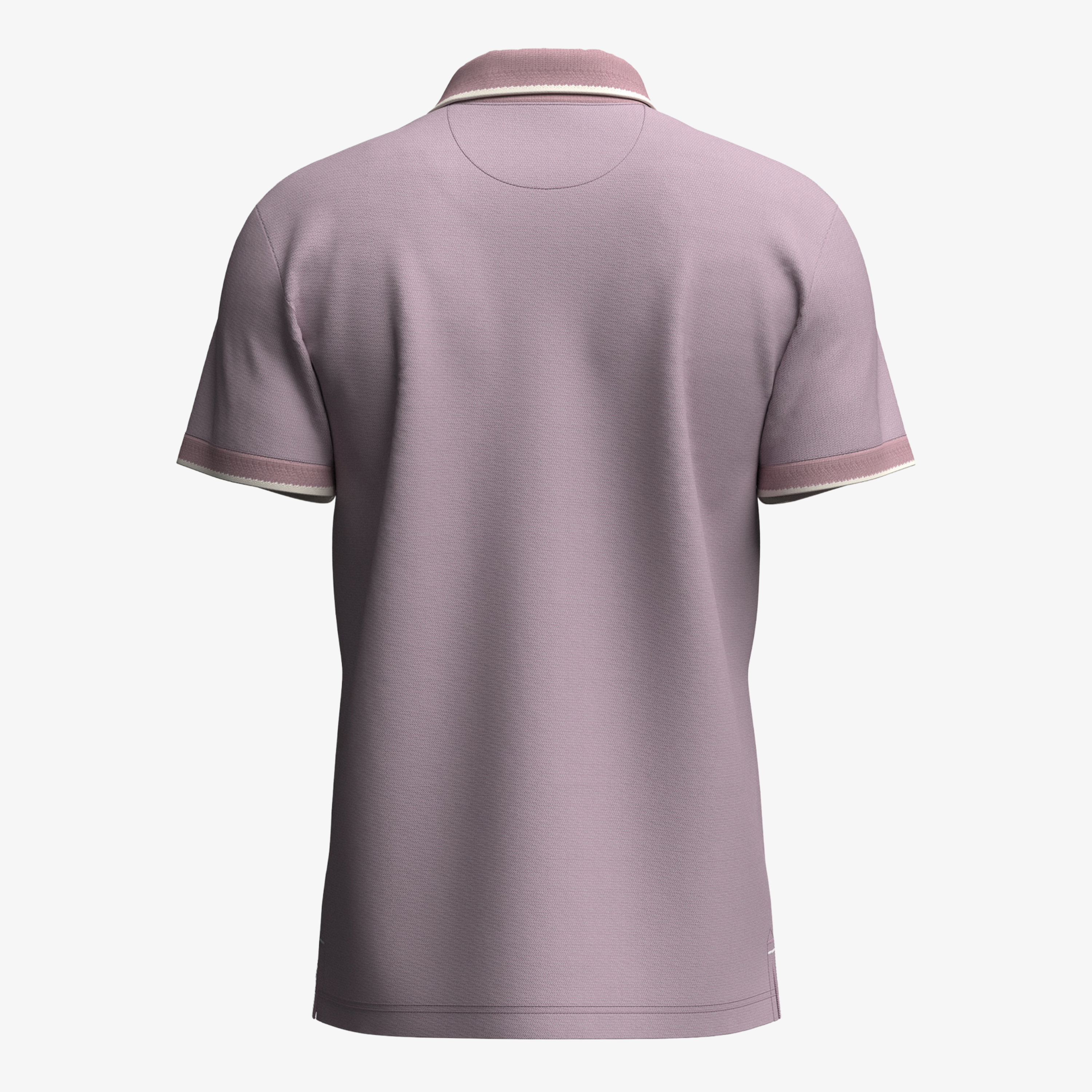 Fynch-Hatton 2 Tone Pique Polo - Magnolia