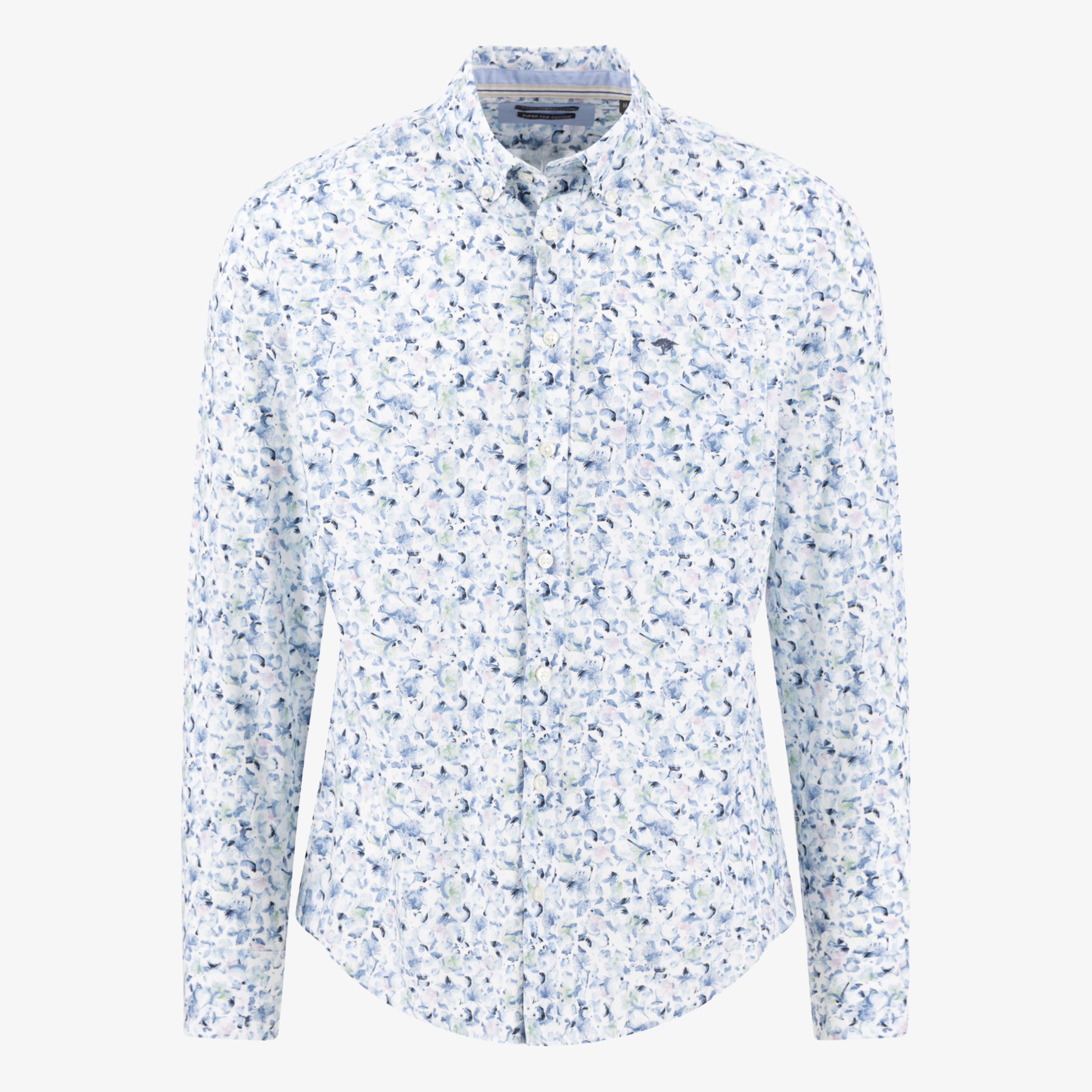 Fynch-Hatton Premium Flower Print Shirt - Horizon