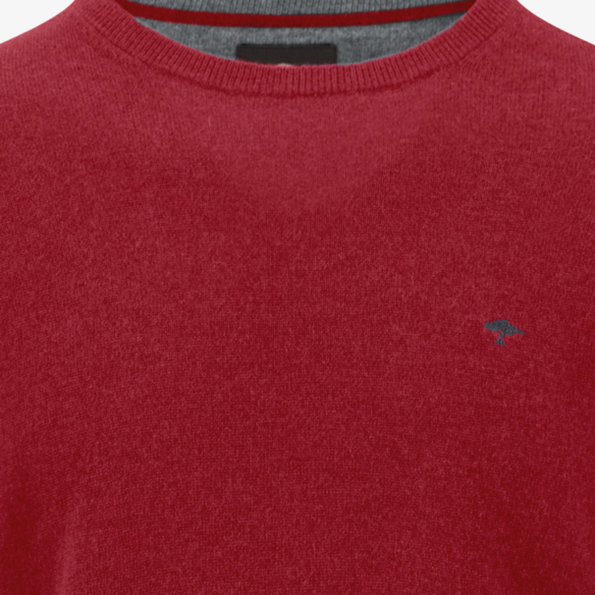 Fynch-Hatton Crew Neck Merino-Cashmere Jumper - Brick