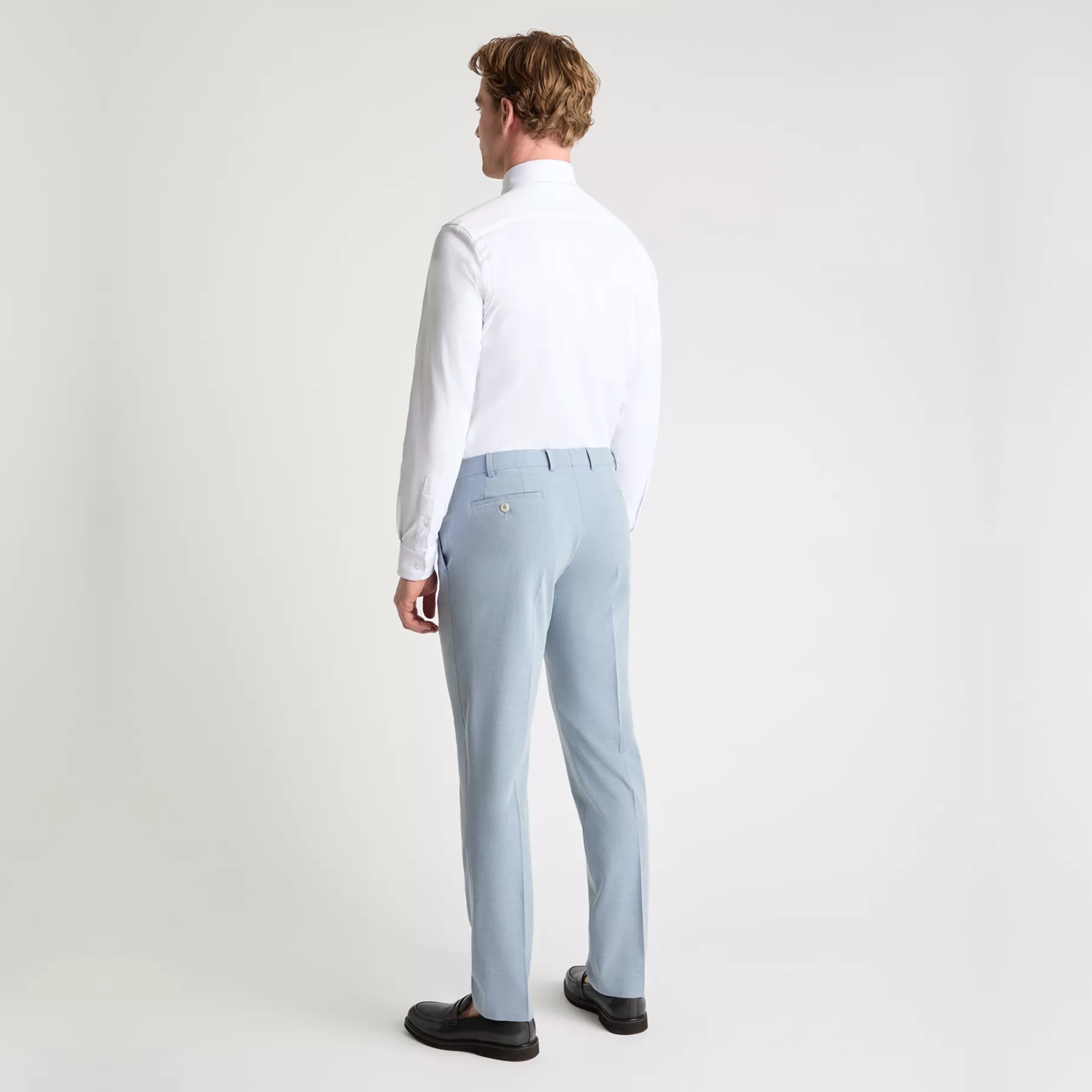 Remus Massa Slim Fit Suit Trousers - Blue