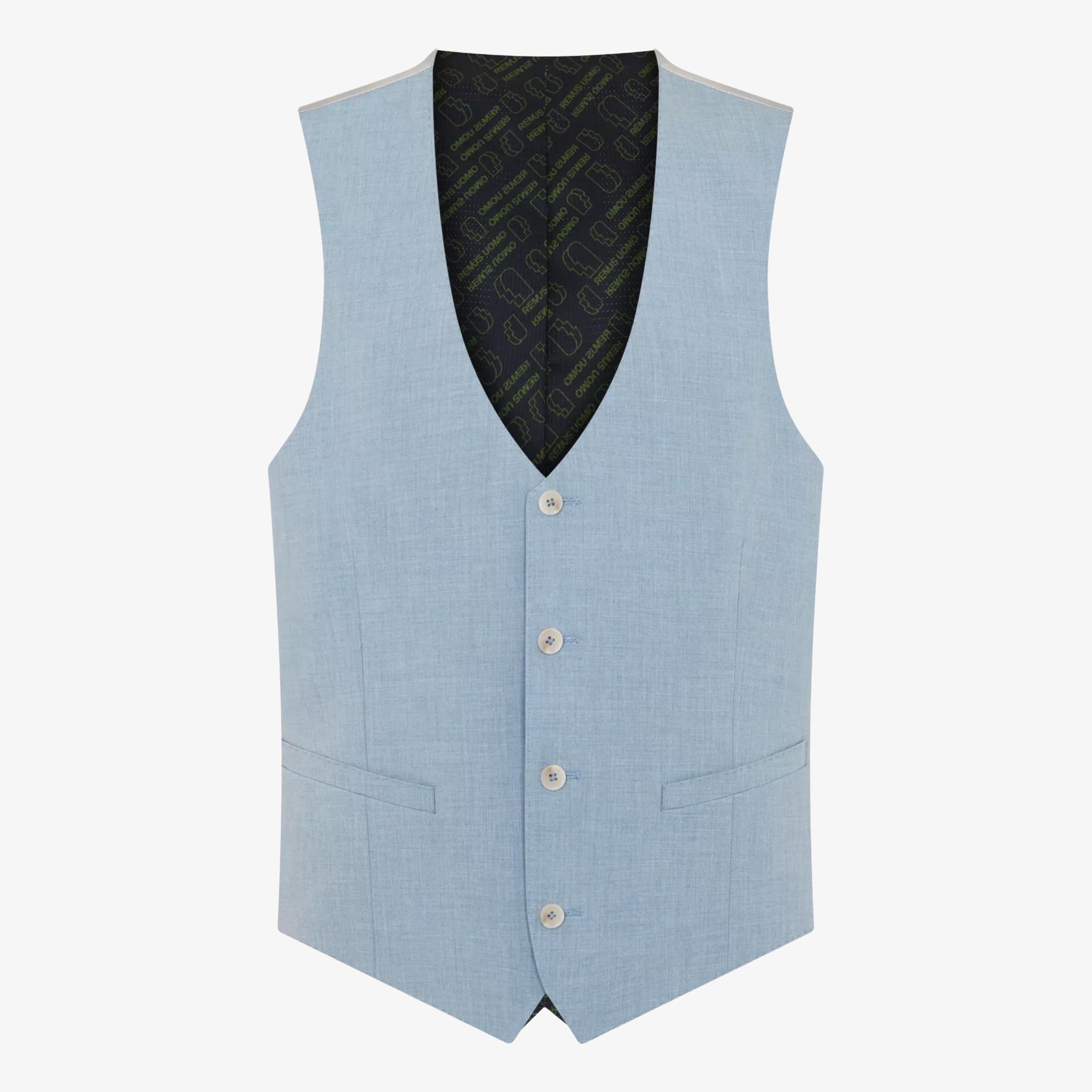 Remus Massa Slim Fit Waistcoat - Blue