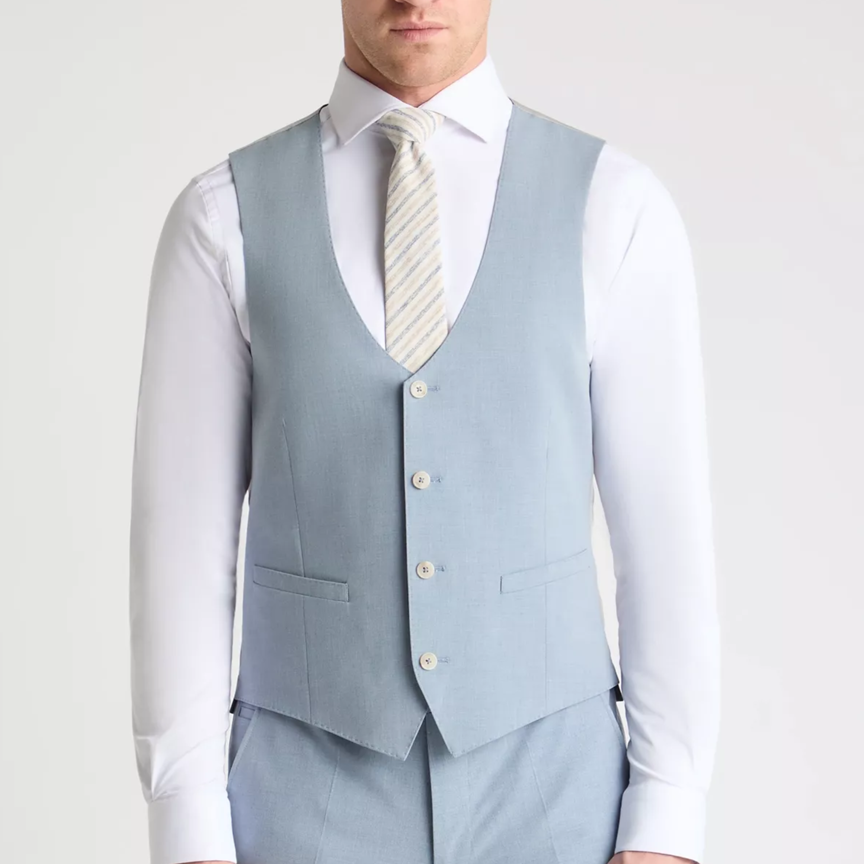 Remus Massa Slim Fit Waistcoat - Blue