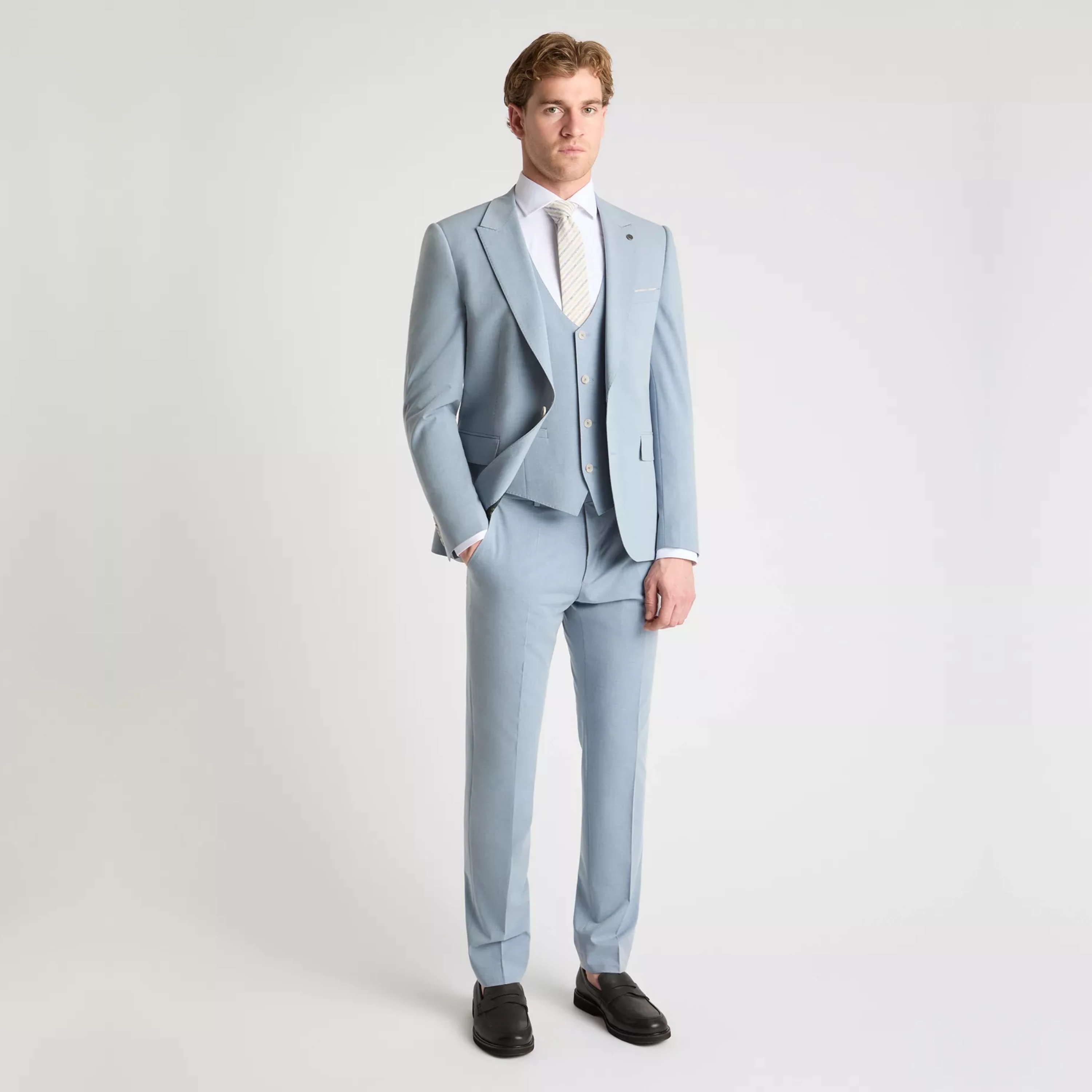 Remus Massa Slim Fit Waistcoat - Blue