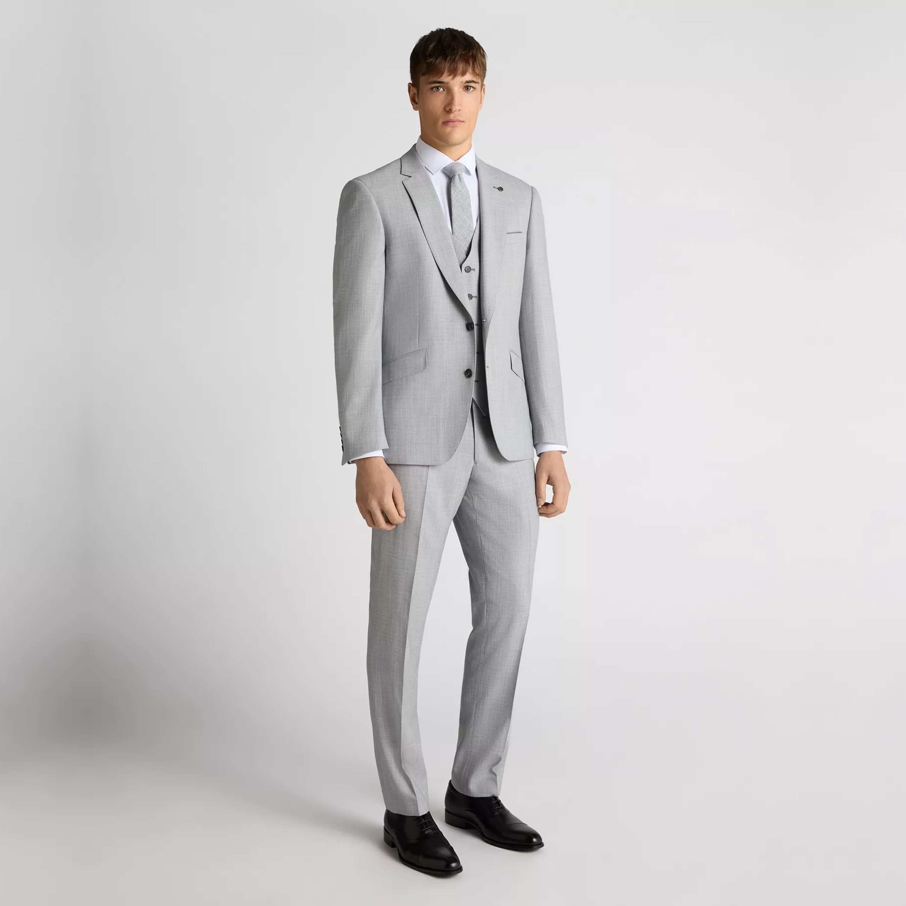 Remus Palucci Tapered Fit Suit Trousers - Light Blue