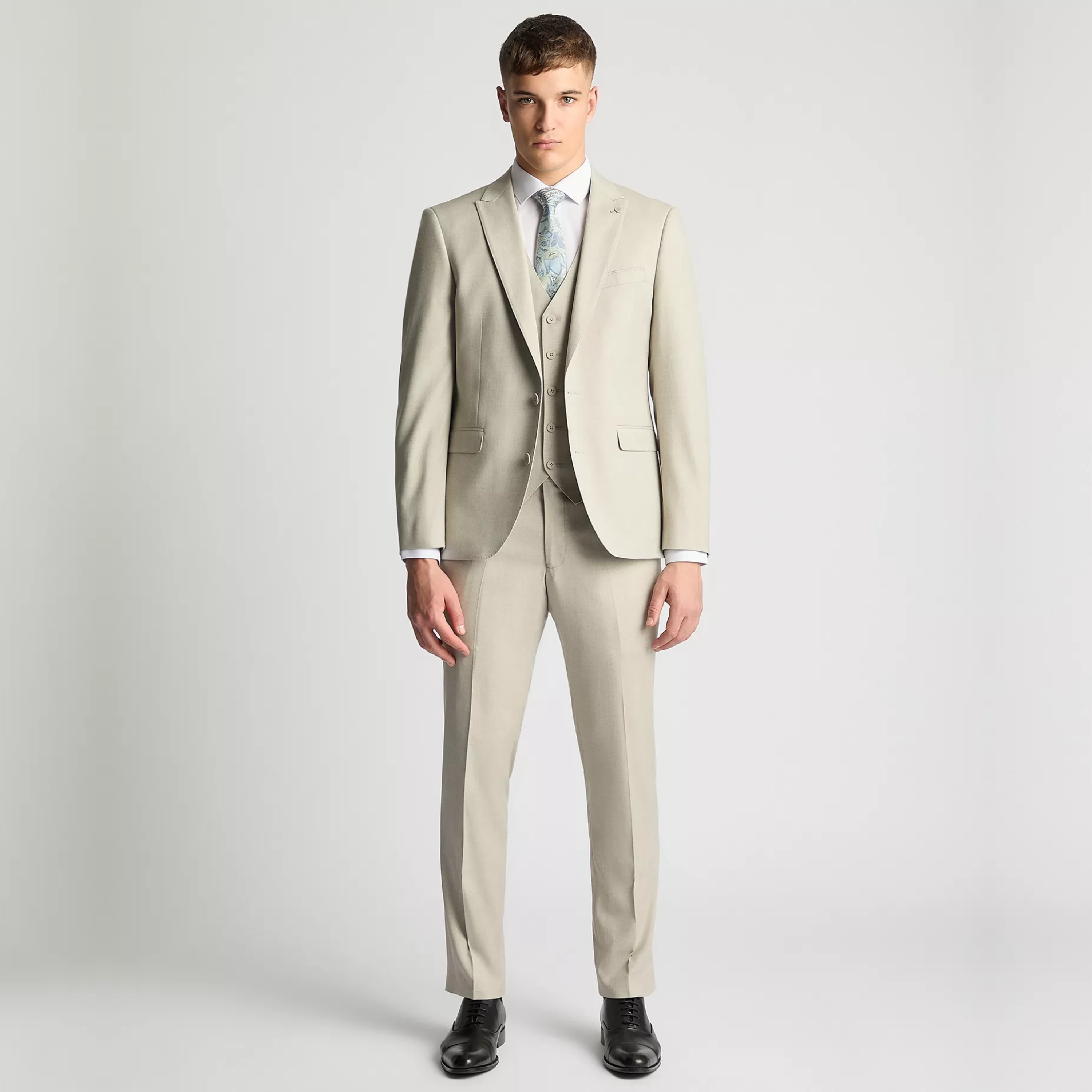 Remus Slim Fit Pablo Waistcoat - Beige