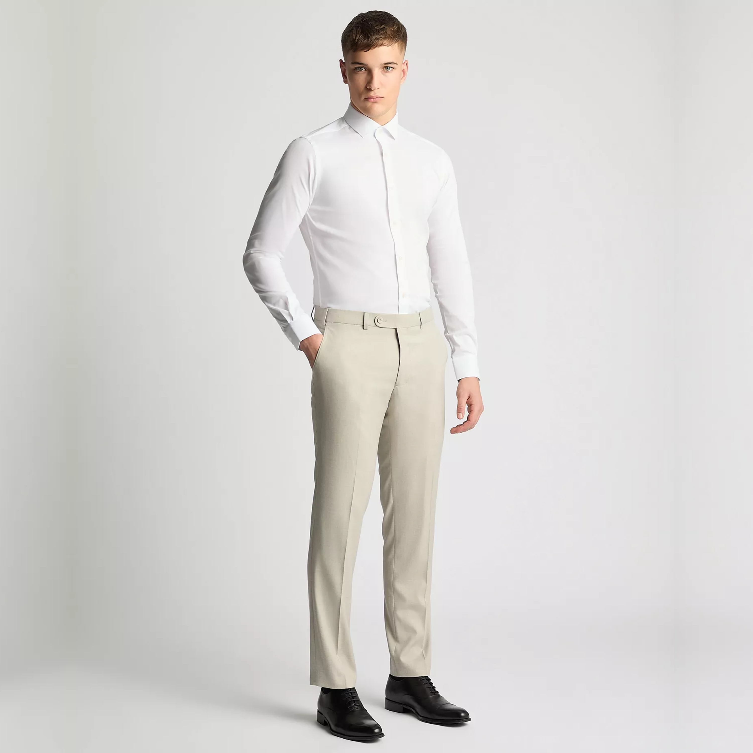 Remus Slim Fit Pablo Suit Trousers - Beige