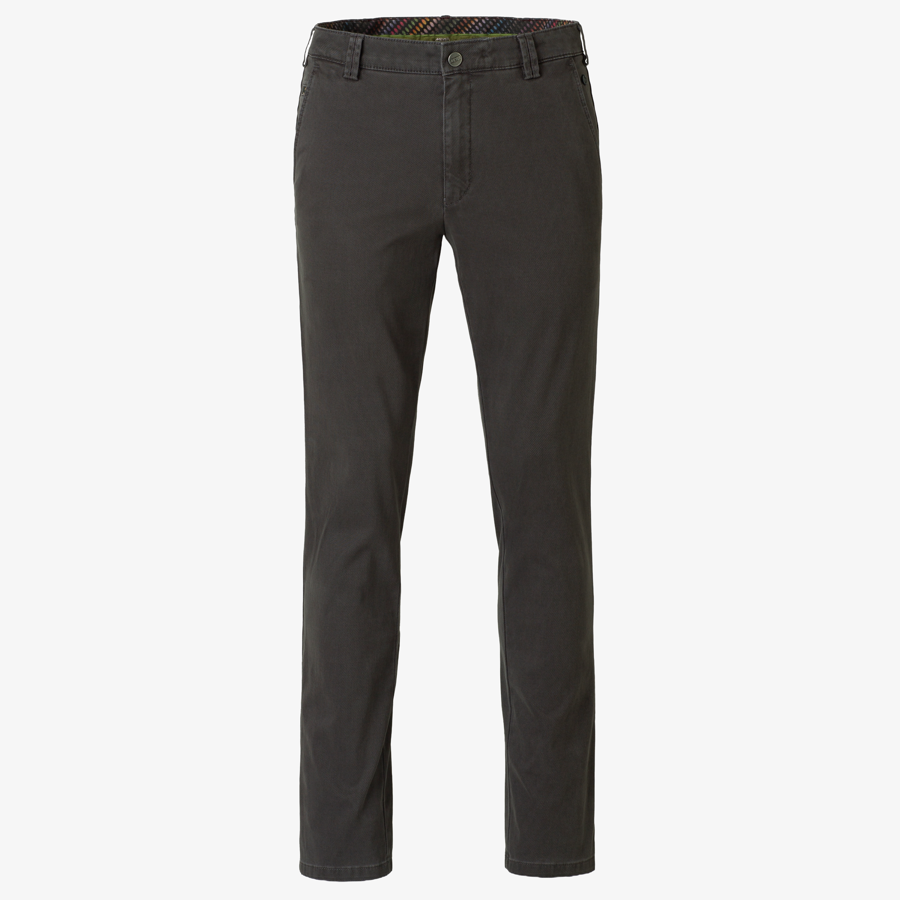 Meyer Bonn Modern Fit Fine Micro Chinos - Grey
