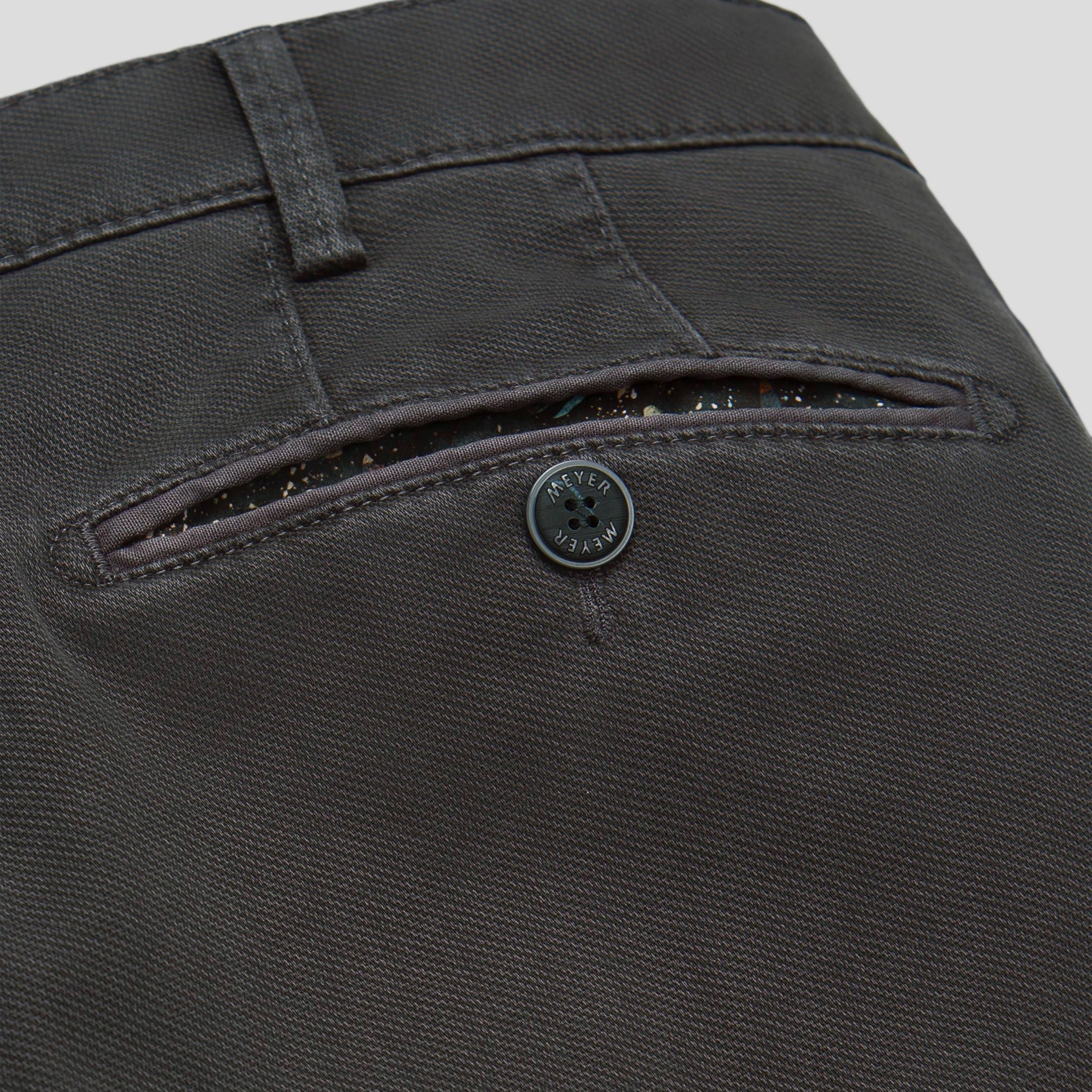 Meyer Bonn Modern Fit Fine Micro Chinos - Grey