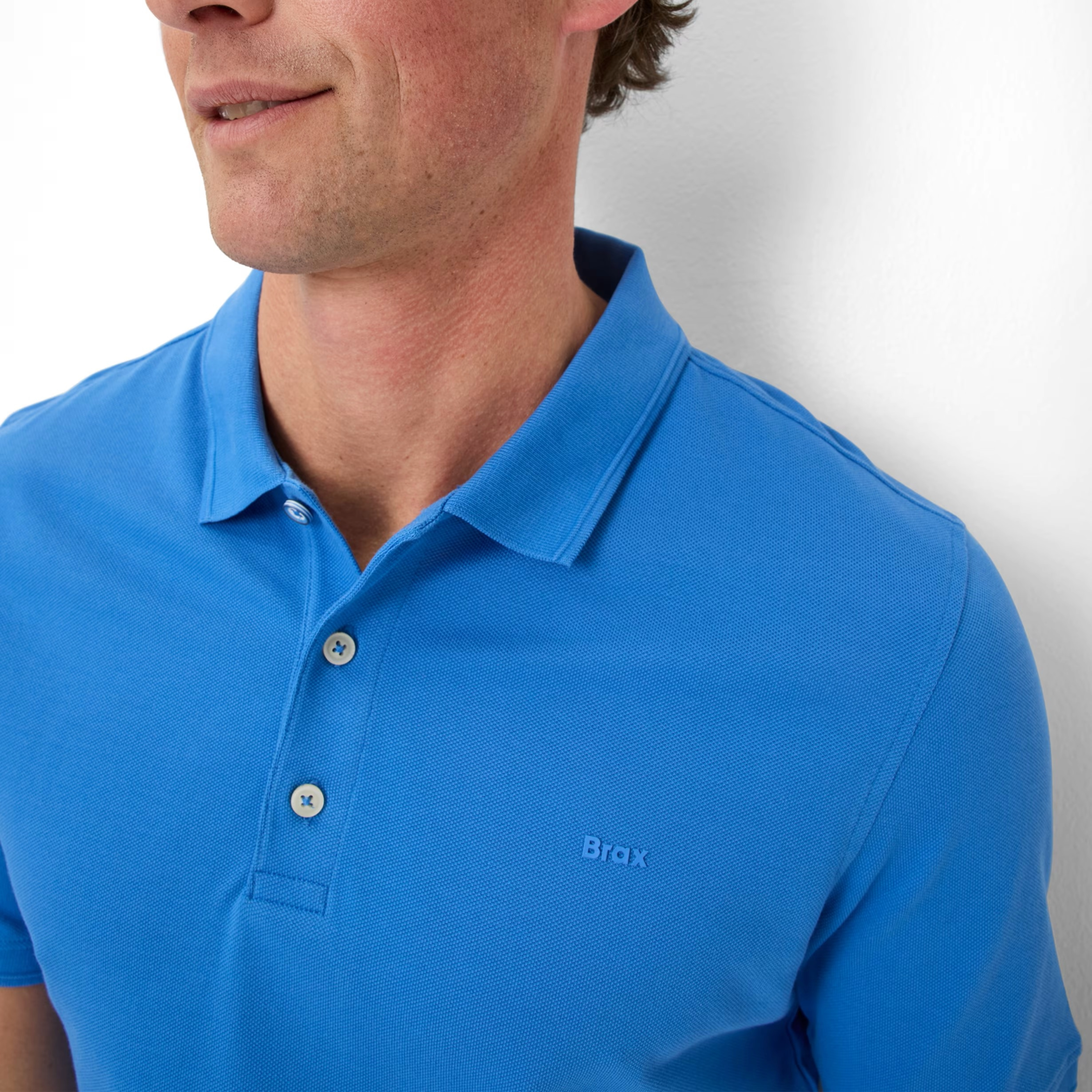 Brax Pete Polo Shirt - Miami Blue