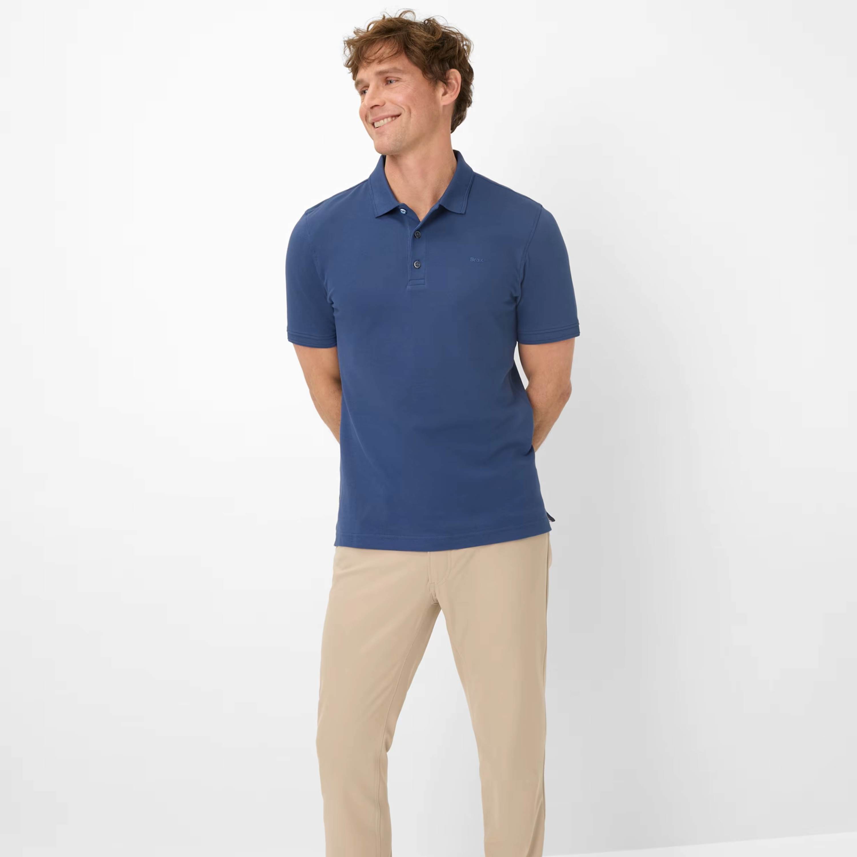 Brax Pete Polo Shirt - Cove Blue