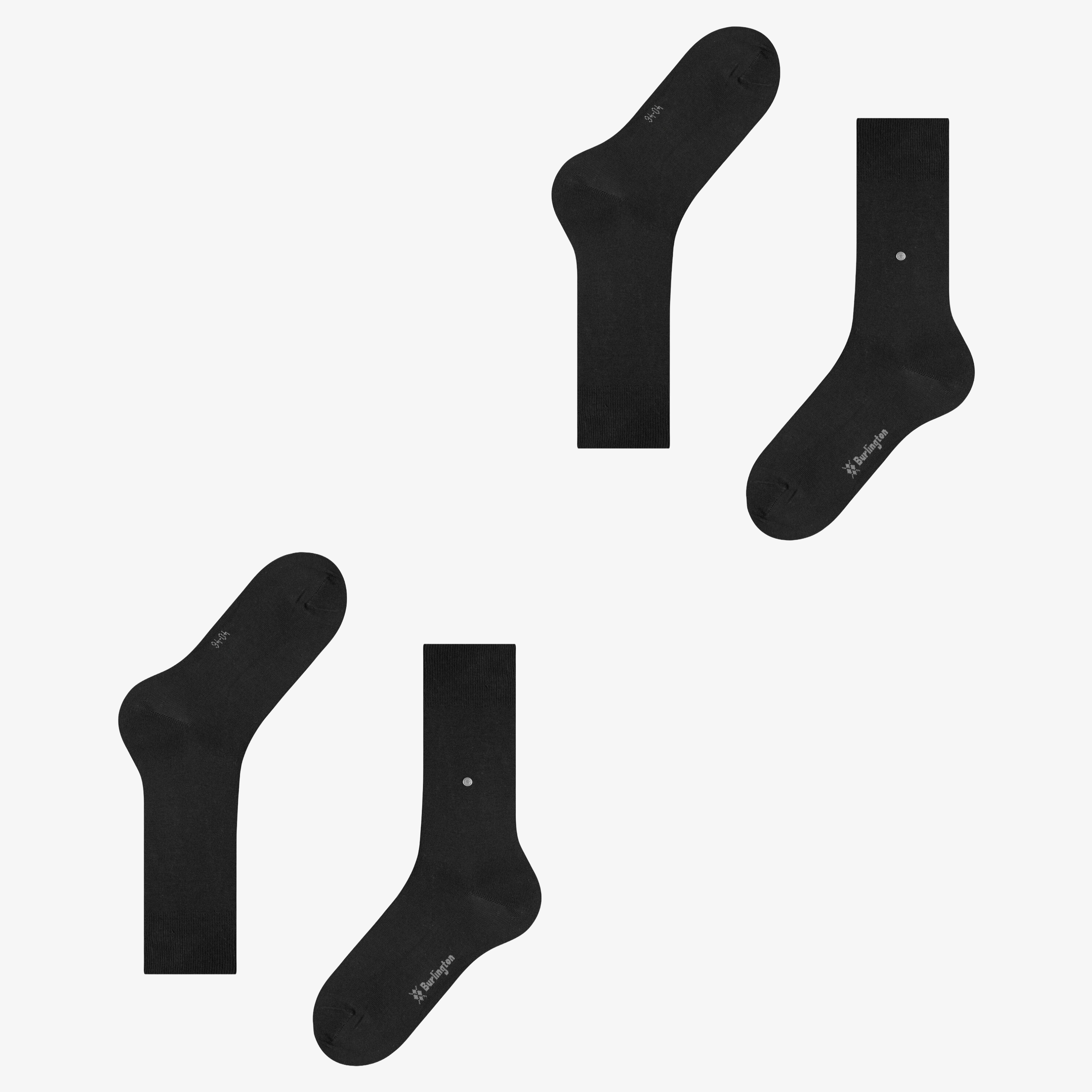 Burlington Everyday 2 Pack Socks - Black