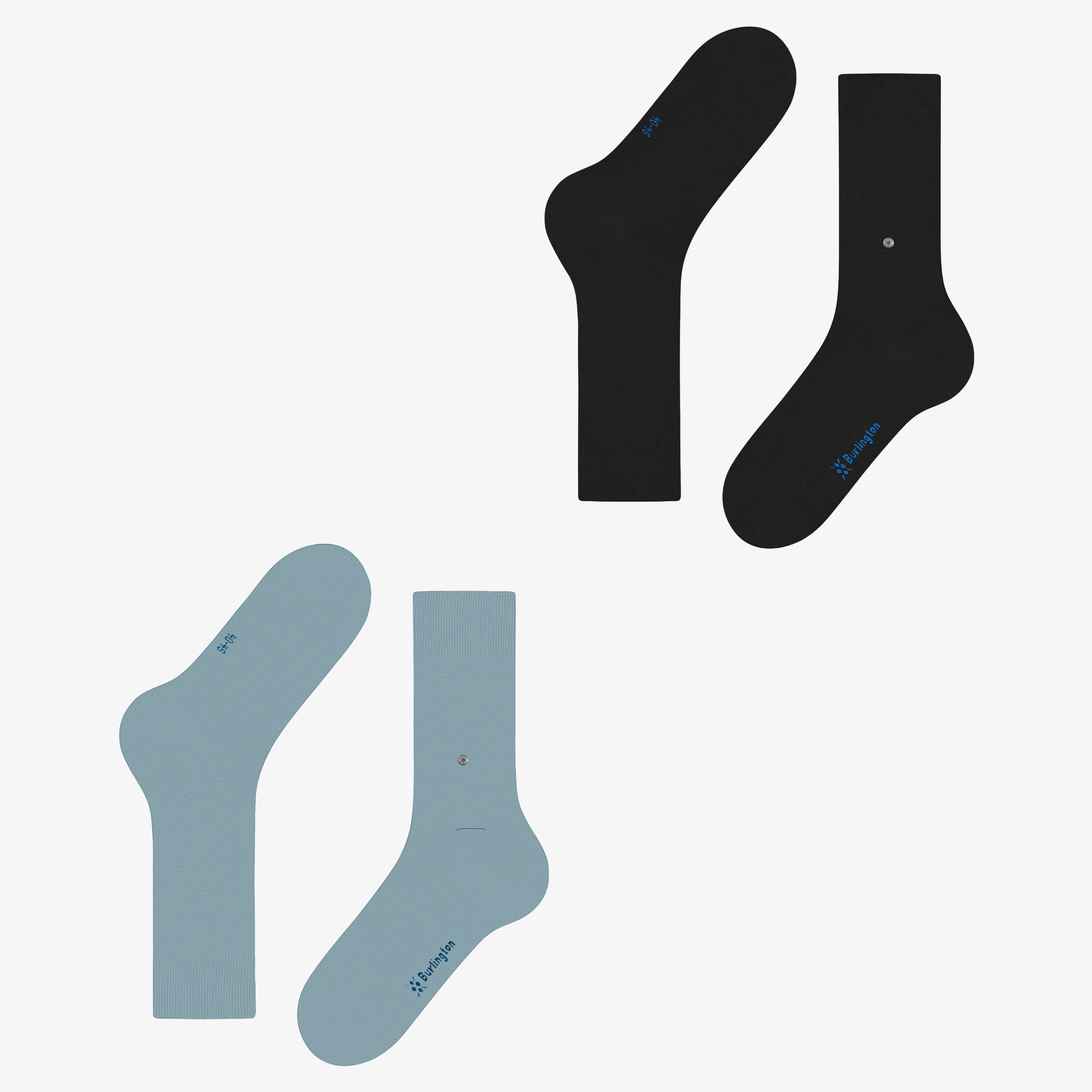 Burlington Everyday 2 Pack Socks - Light Blue