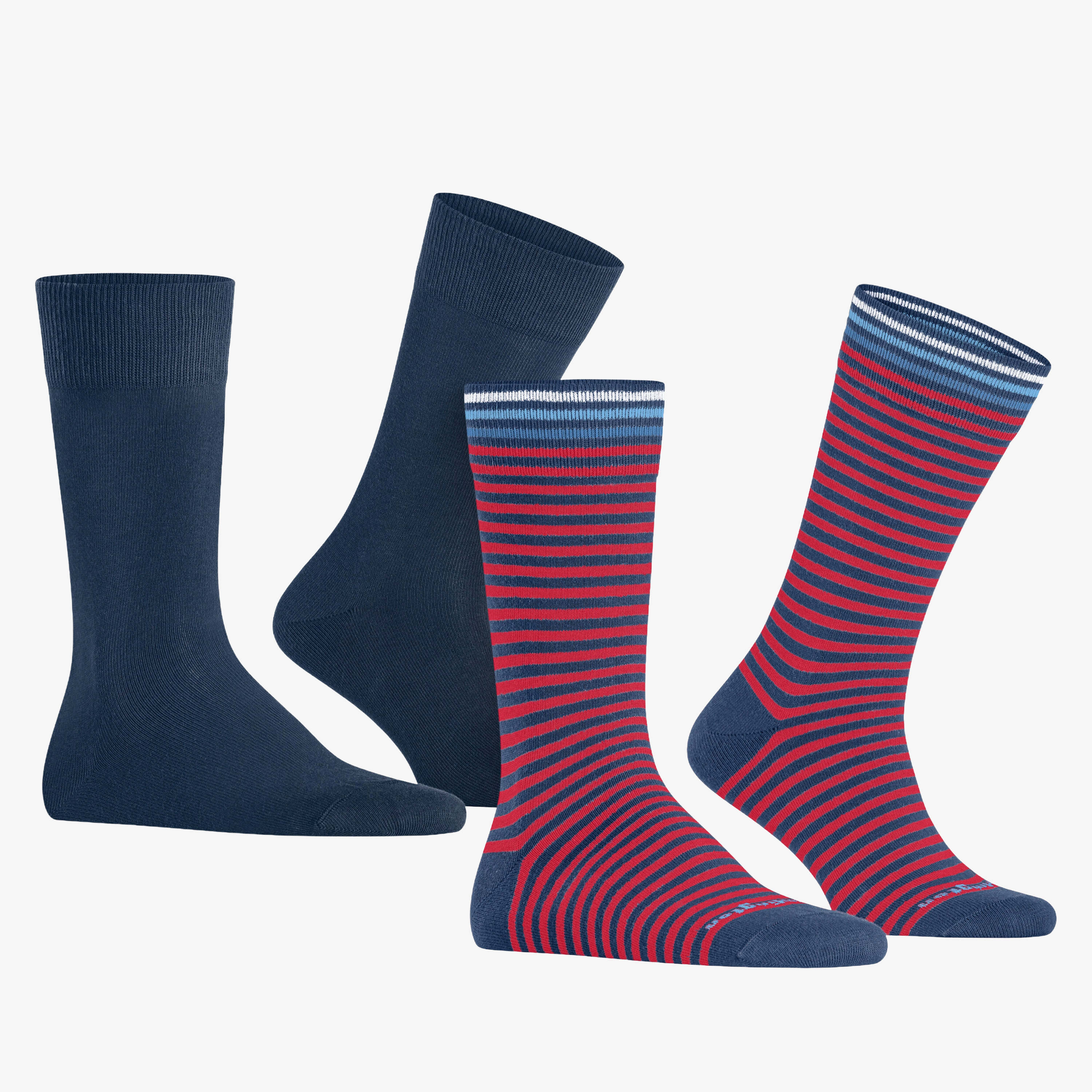 Burlington Everyday Stripe 2 Pack Socks - Blue