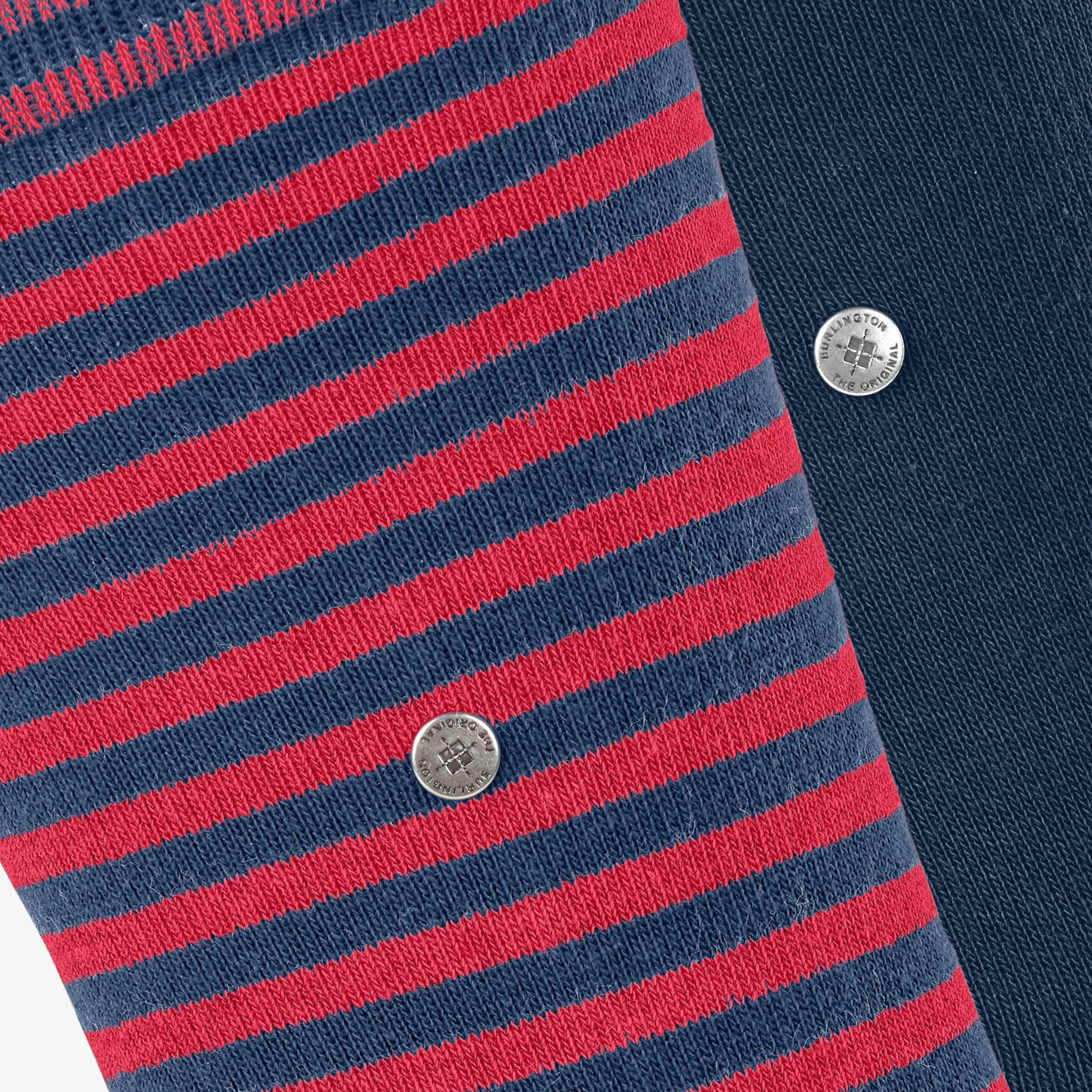 Burlington Everyday Stripe 2 Pack Socks - Blue