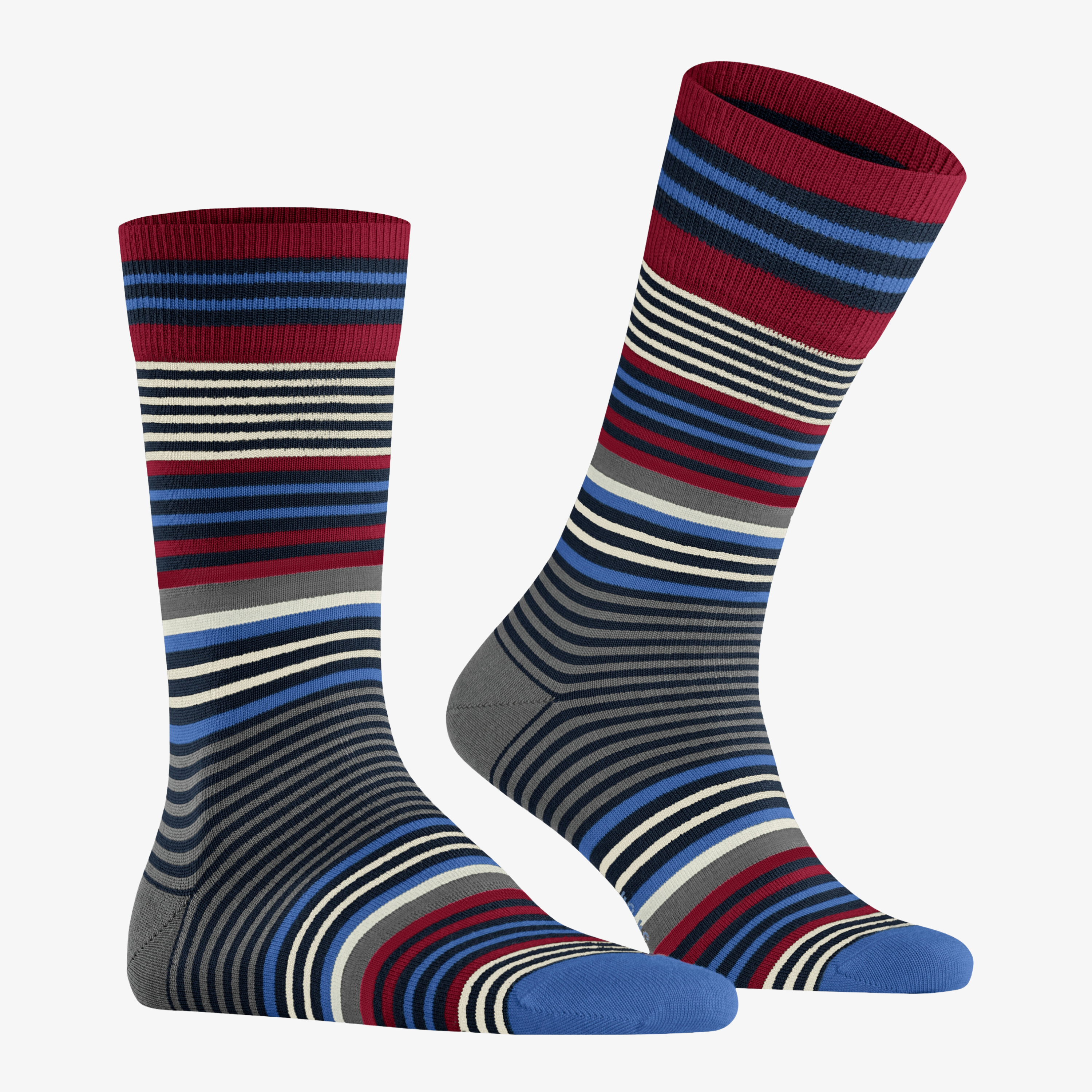Burlington Stripe Socks - Marine