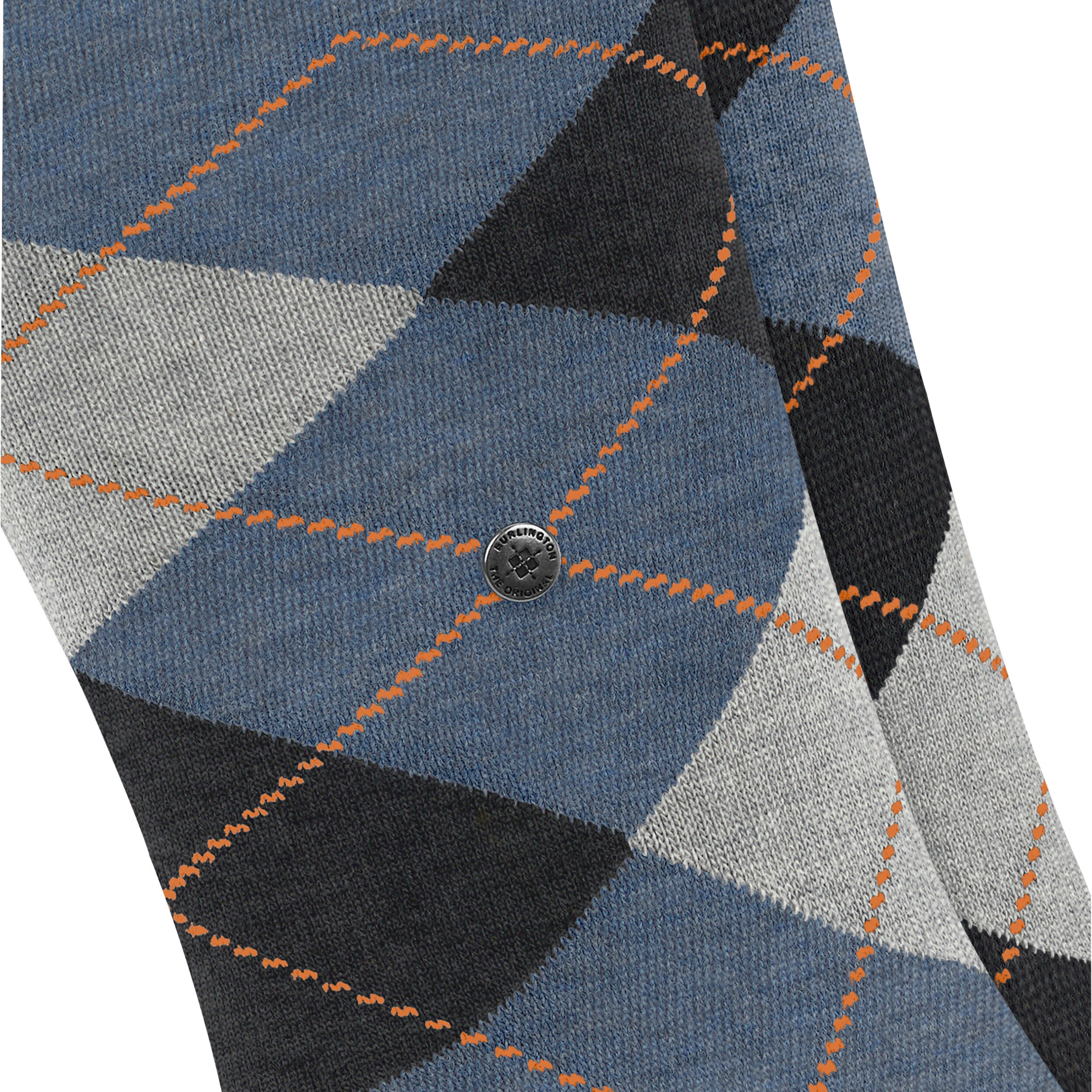 Burlington Everyday Argyle 2 Pack Socks - Blue