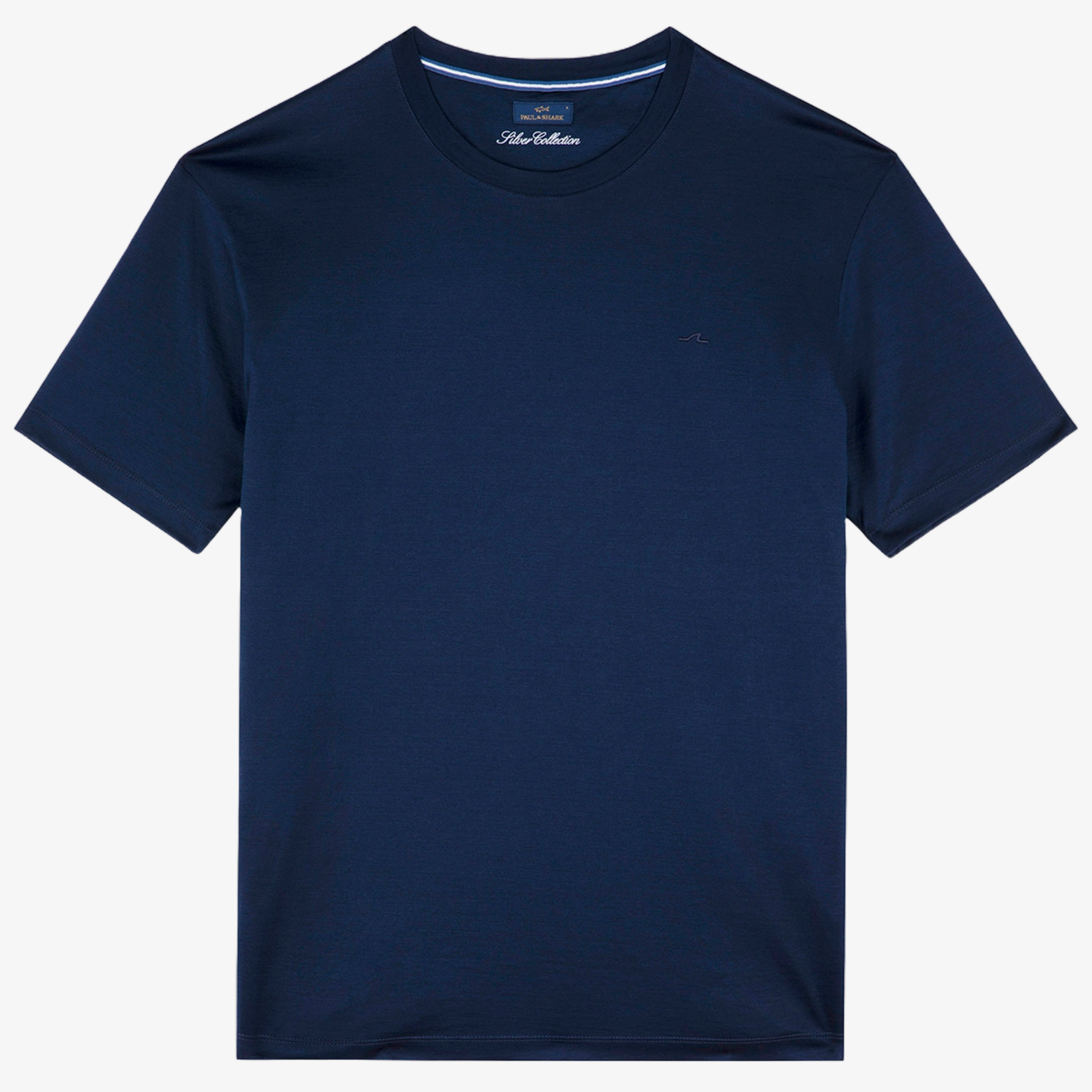 Paul & Shark Silver Collection Perlé Cotton T Shirt - Blue