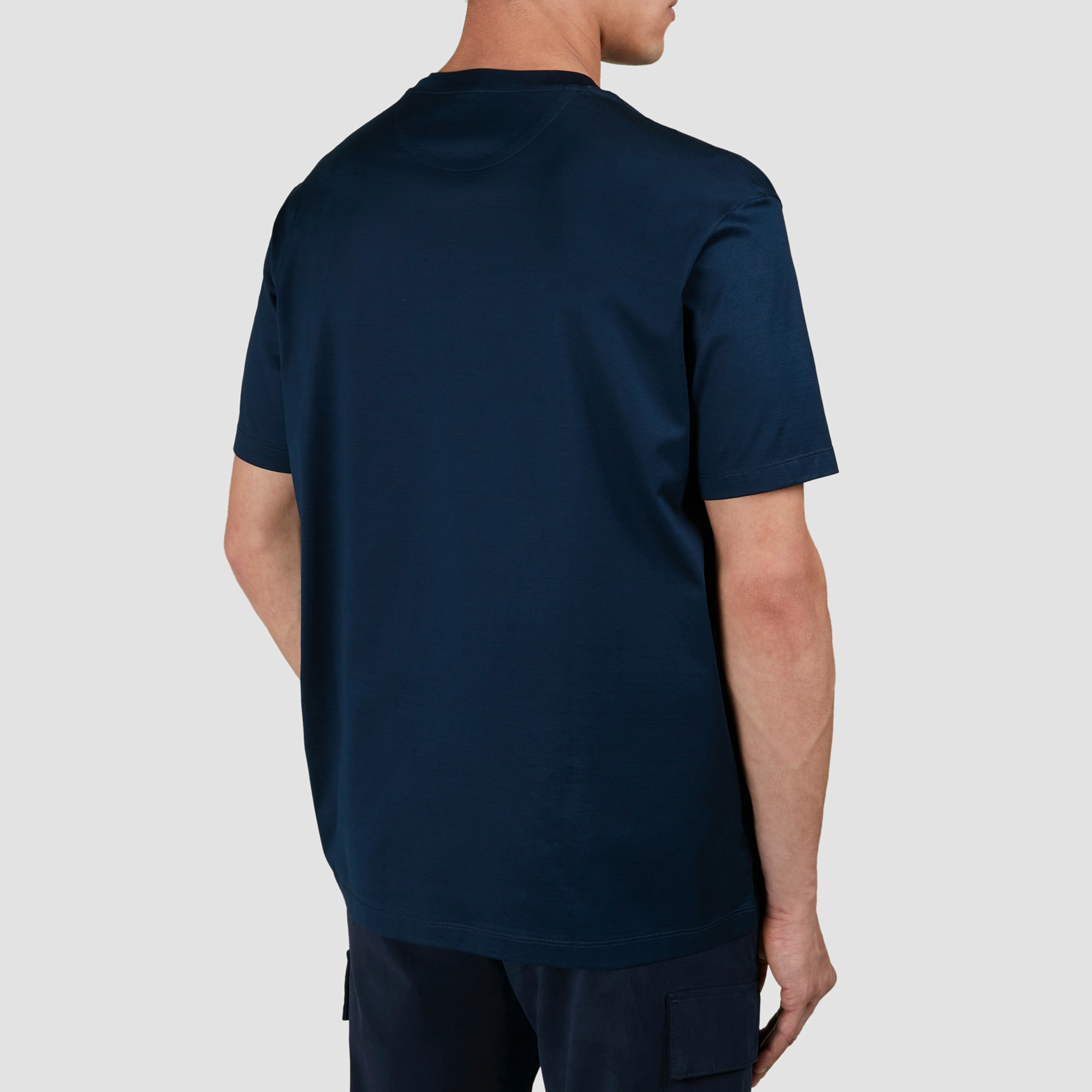 Paul & Shark Silver Collection Perlé Cotton T Shirt - Blue