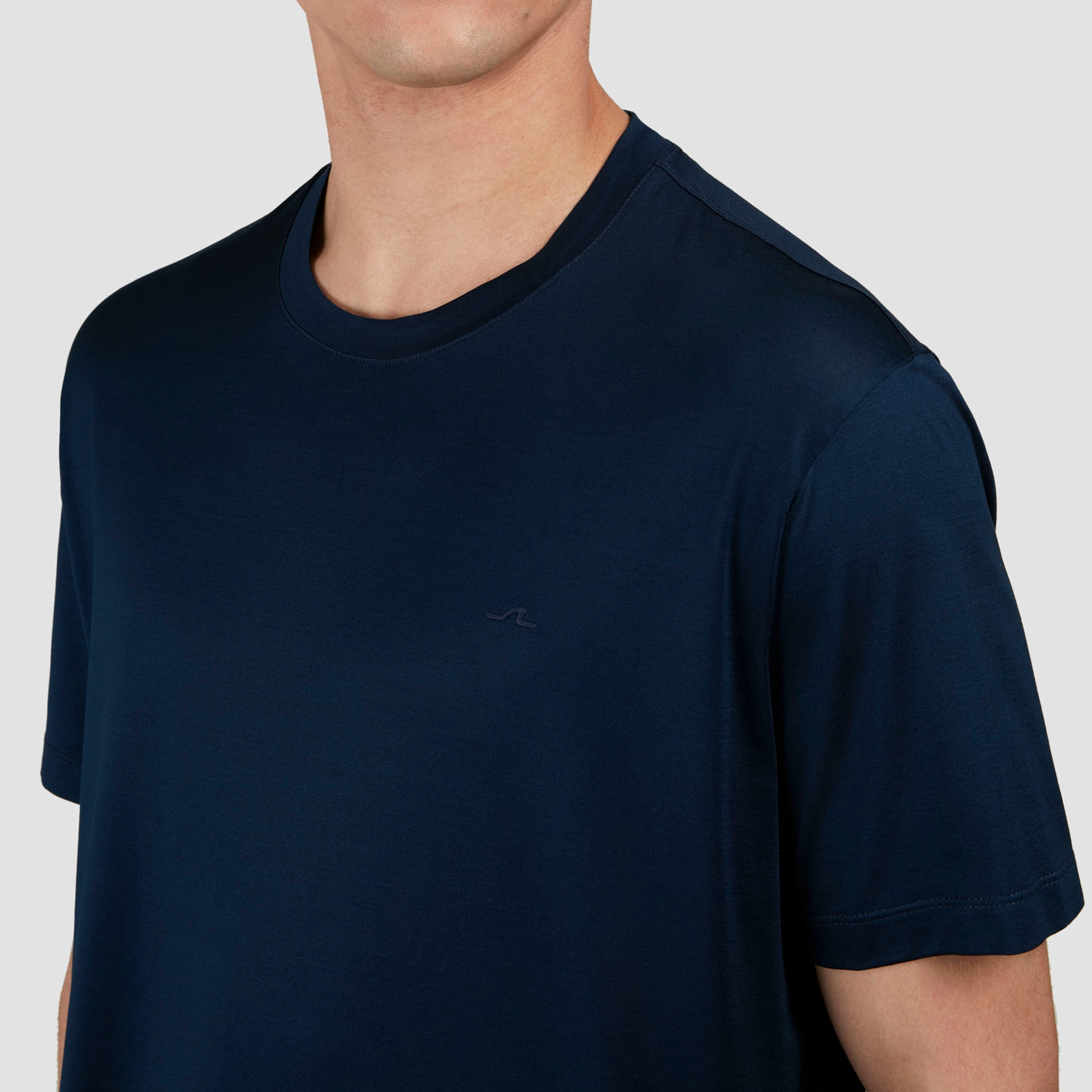 Paul & Shark Silver Collection Perlé Cotton T Shirt - Blue