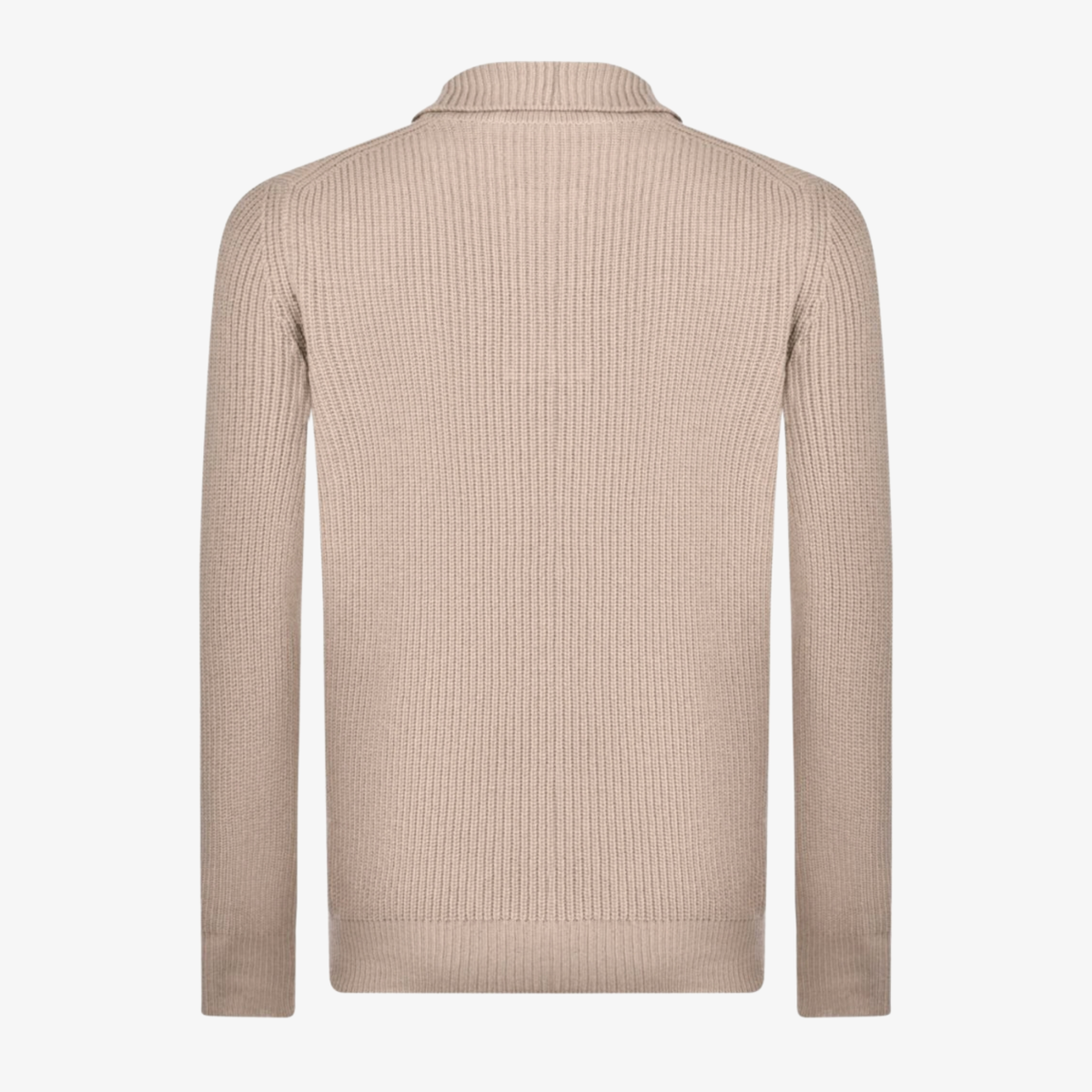 Gran Sasso Open Collar Polo Knitted Jumper - Beige