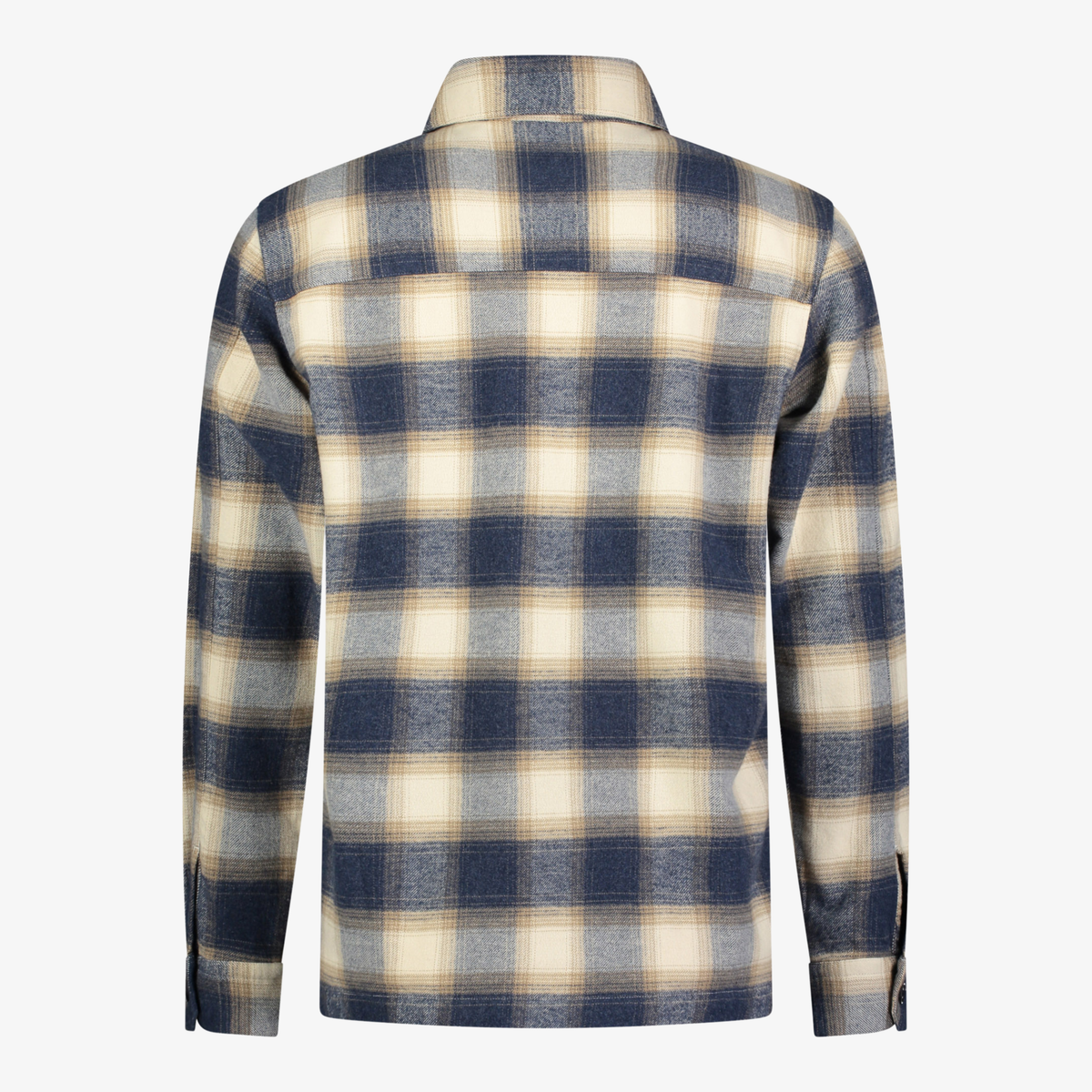 Roy Robson Check Pocket Overshirt - Dark Blue