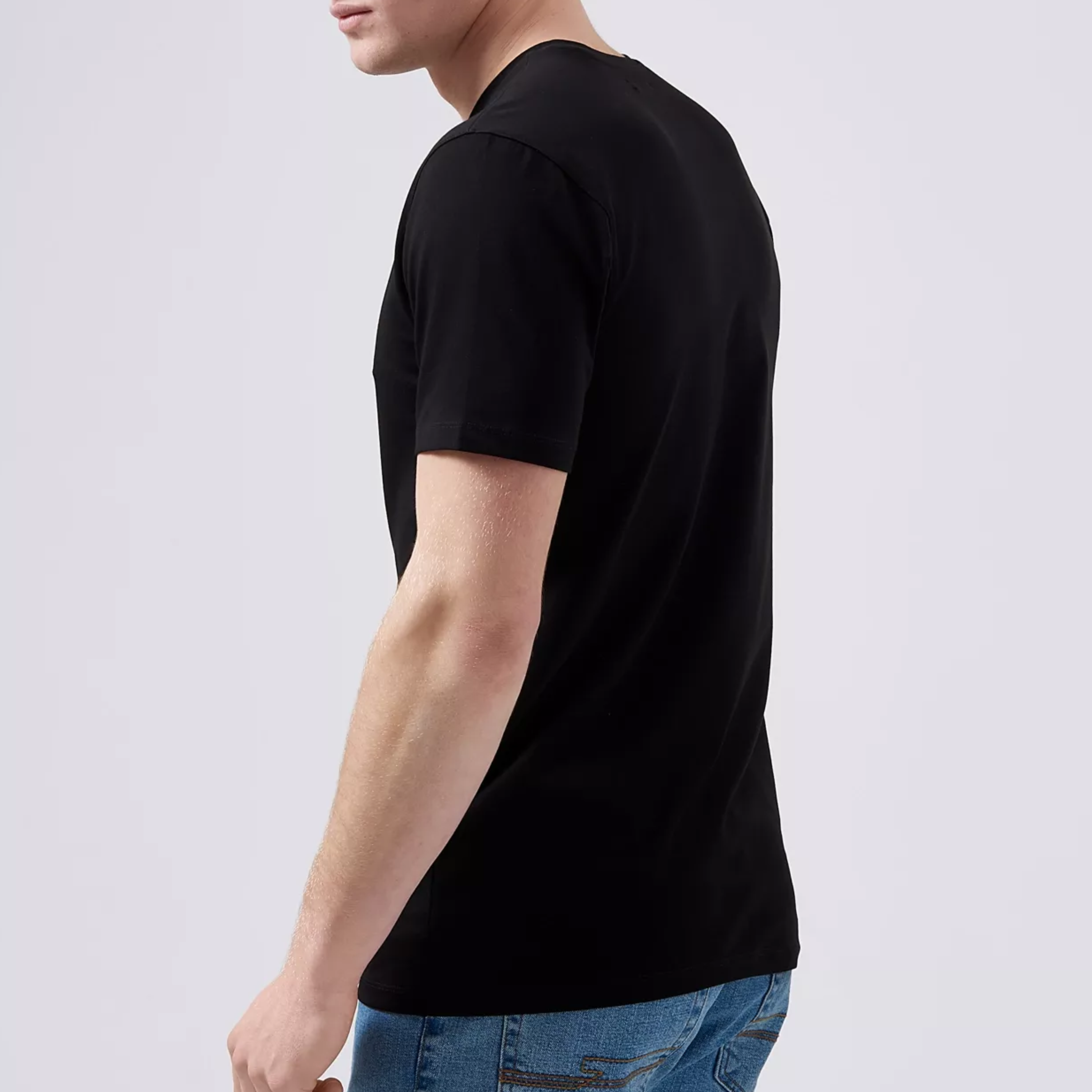 Remus Tapered Fit Cotton-Stretch T-Shirt - Black