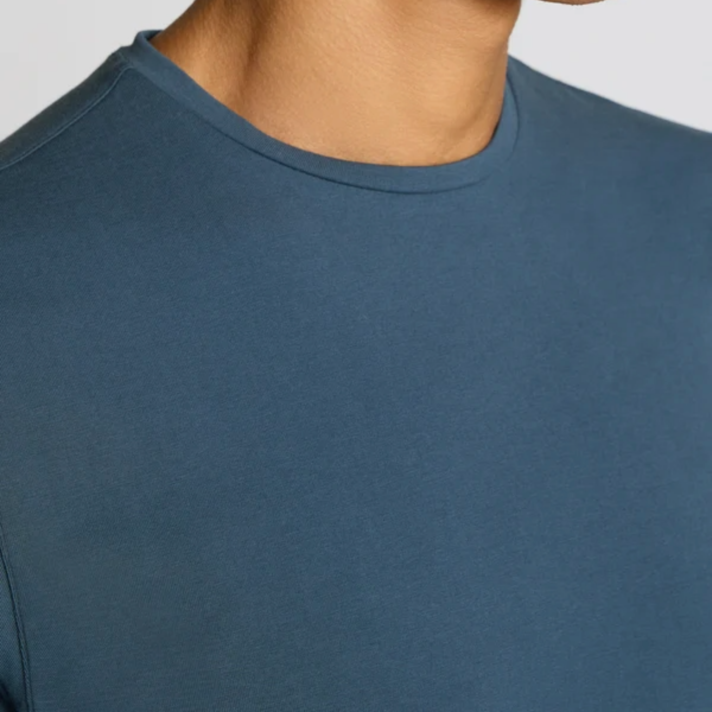 Remus Tapered Fit Cotton-Stretch T Shirt - Blue