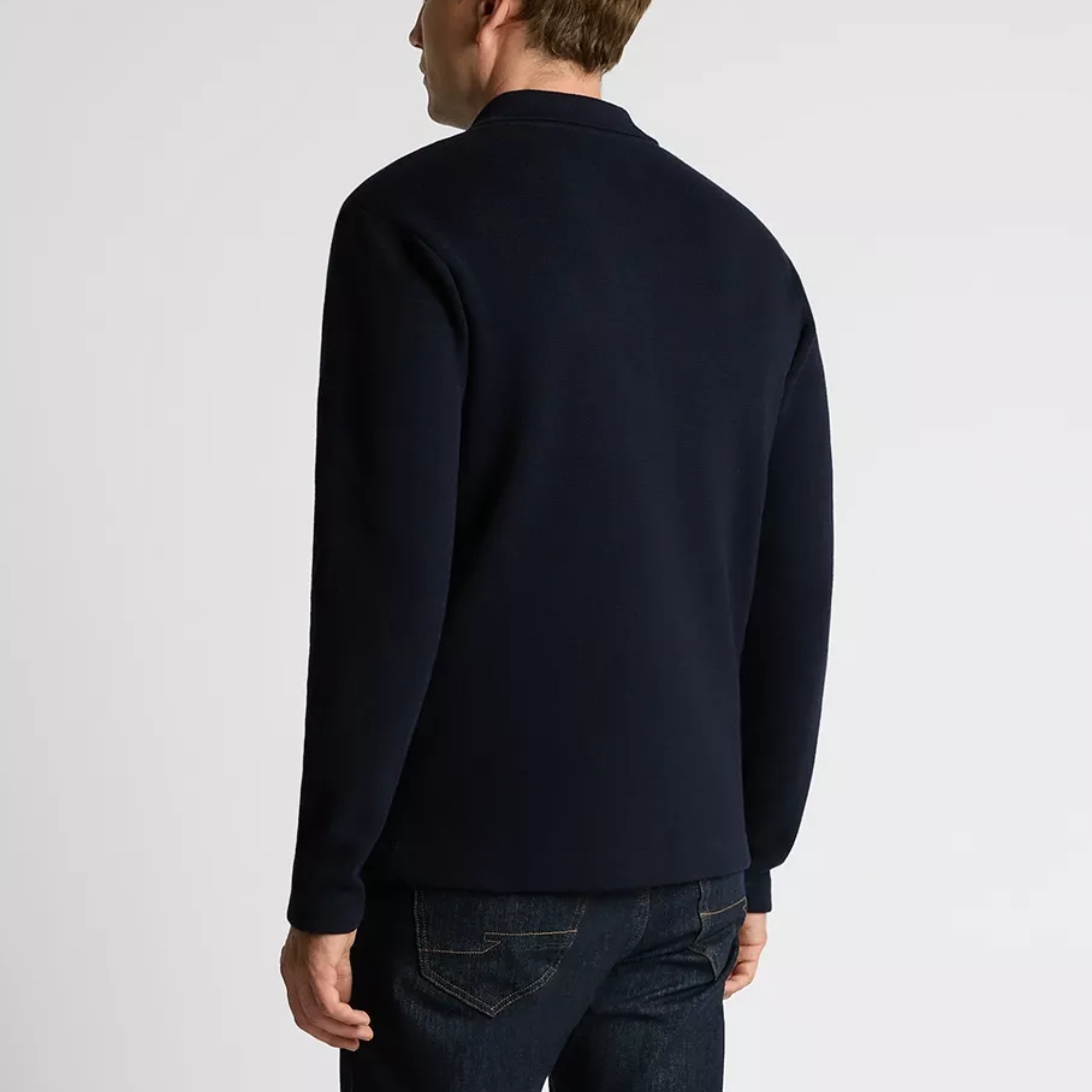 Remus Polo Collar Cardigan - Navy