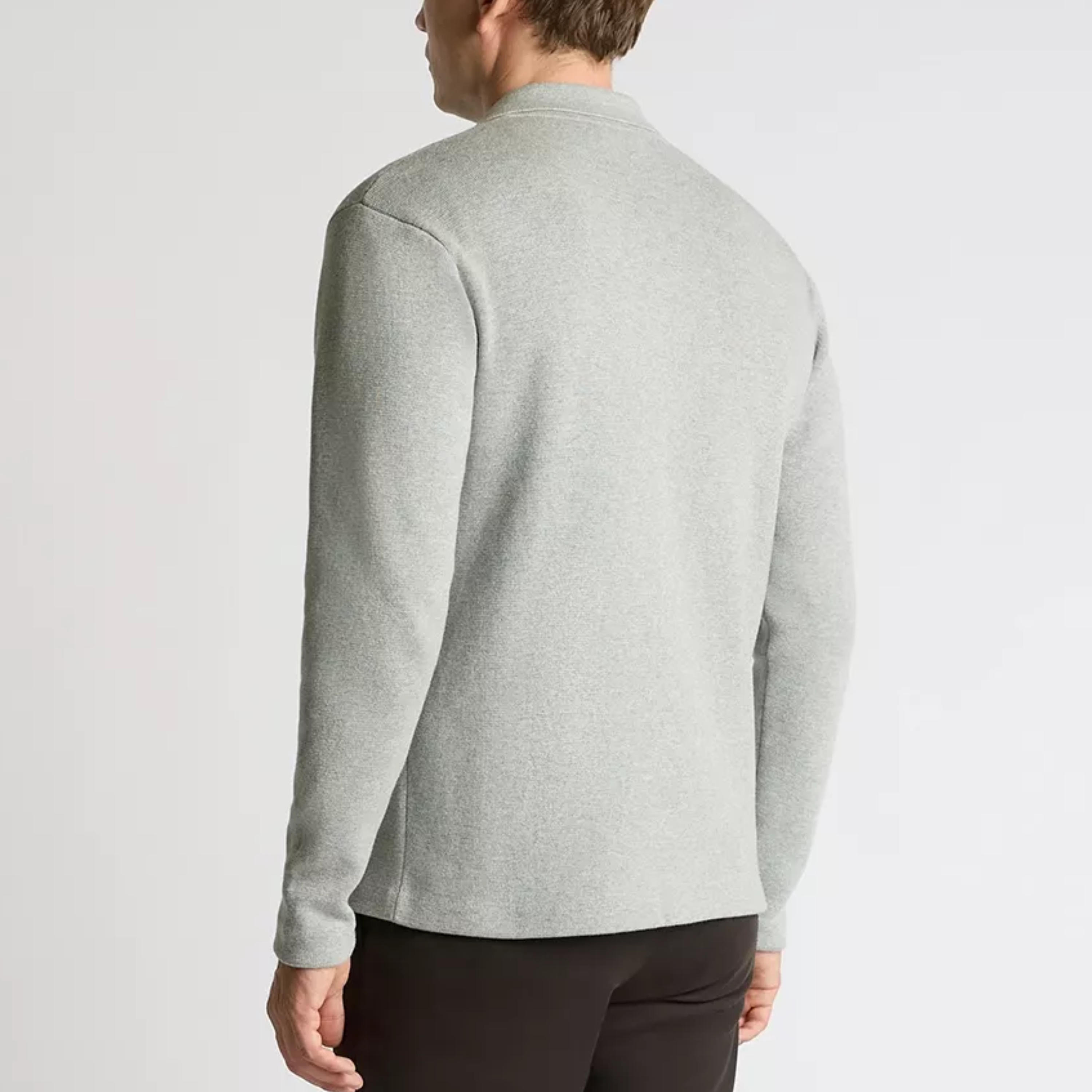 Remus Polo Collar Cardigan - Light Grey