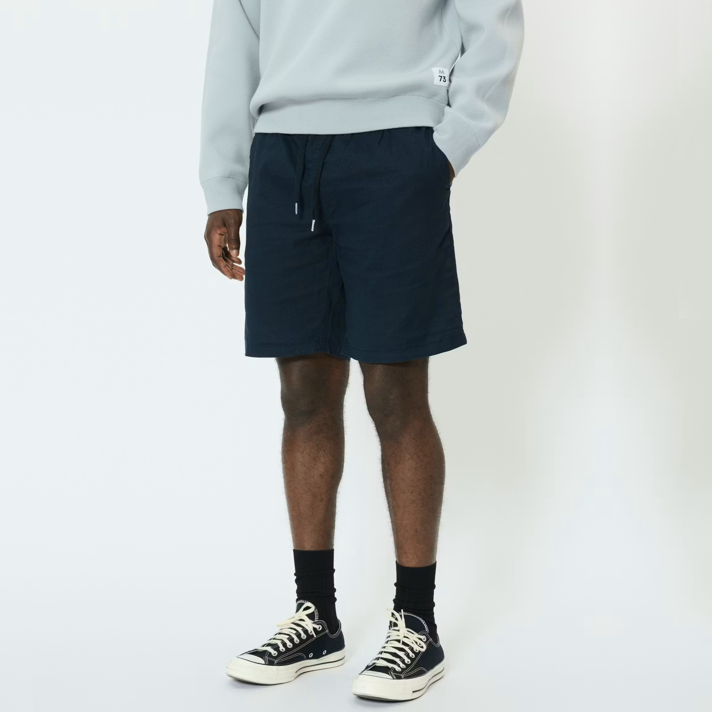 Matinique Mabarton Linen-Cotton Shorts - Dark Navy