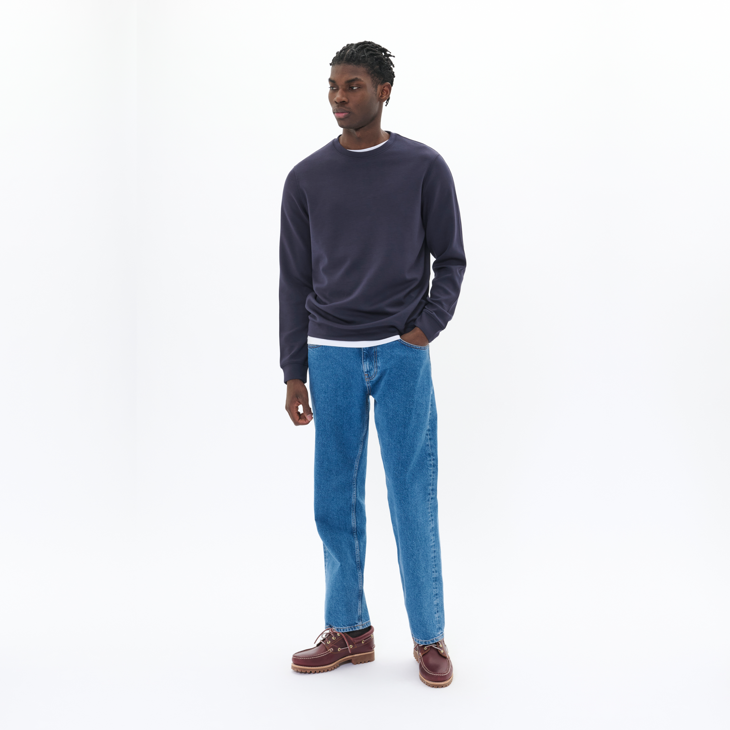 Matinique Maharry Tencel Crew Sweatshirt - Dark Navy