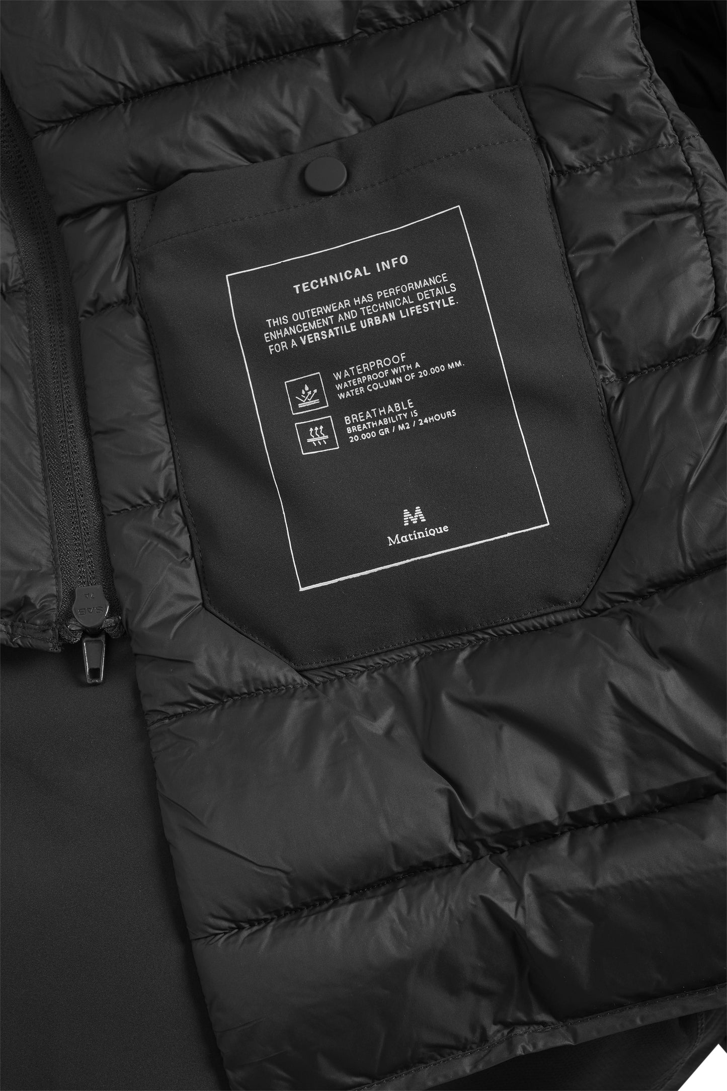 Matinique MAkrome Waterproof Coat - Black