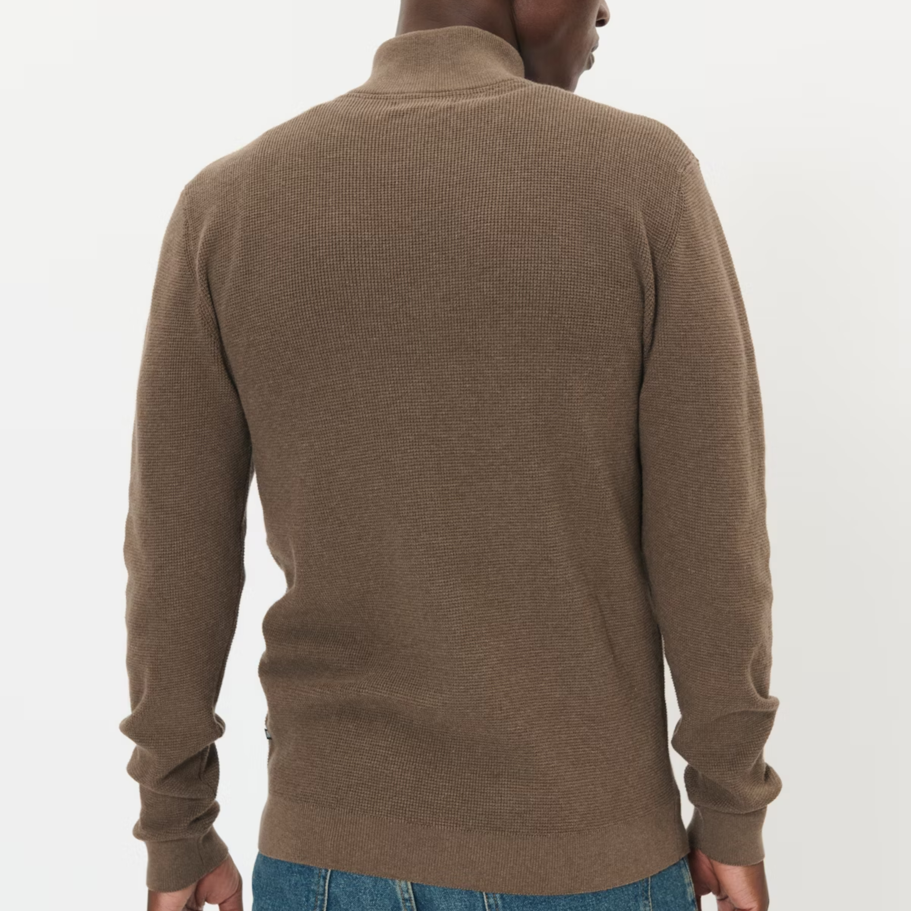 Matinique MAlagoon Knitted Half-Zip Pullover - Morel Melange