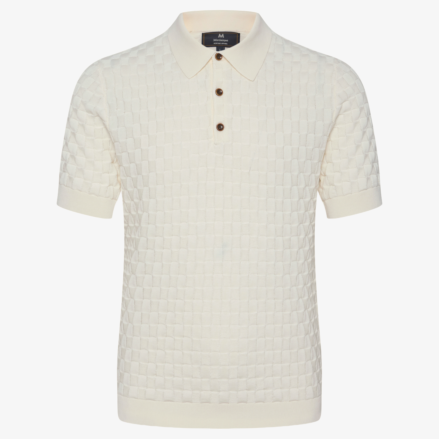 Matinique MApolo Heritage Knitted Polo - Off White