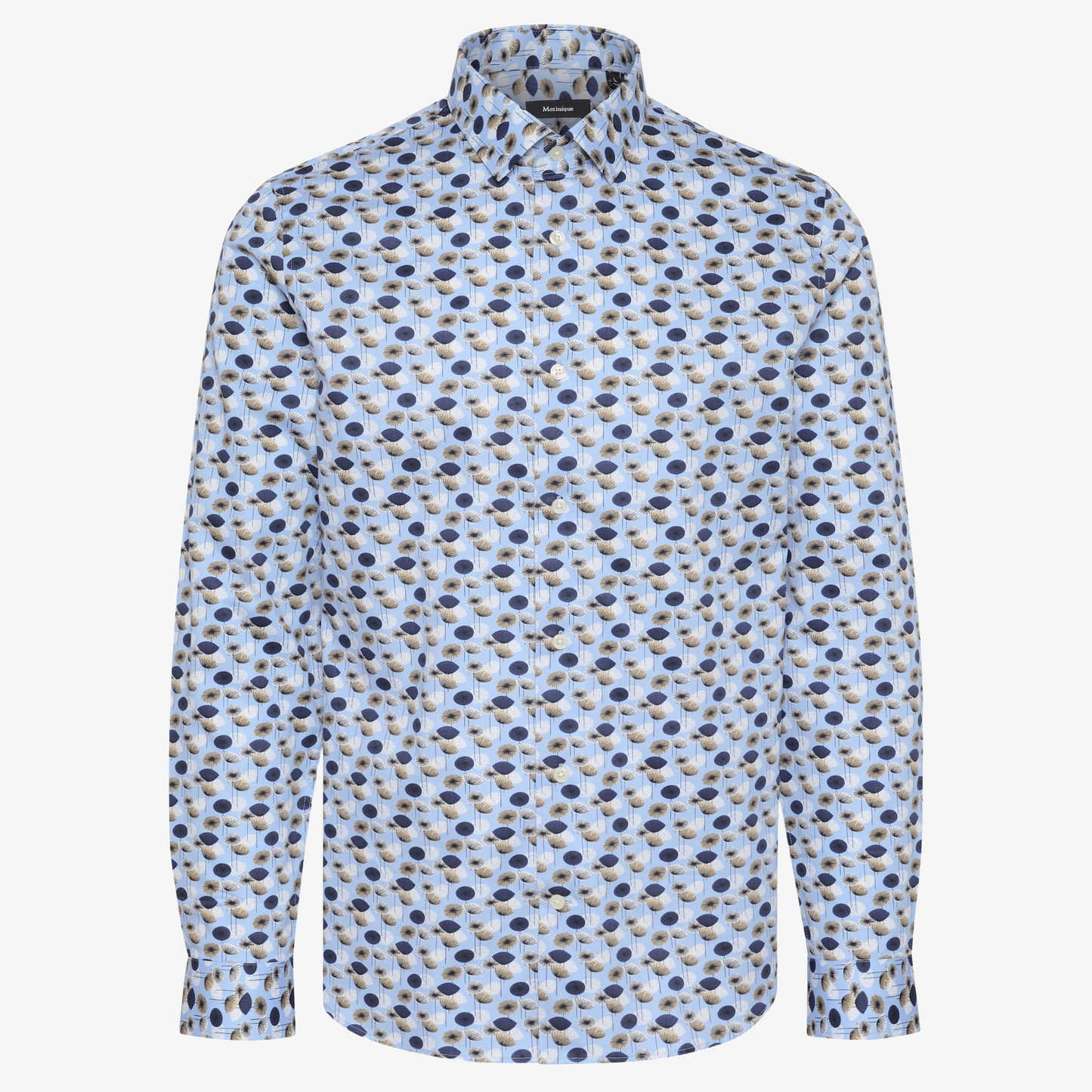 Matinique Matrostol Floral Print Shirt - Chambray Blue