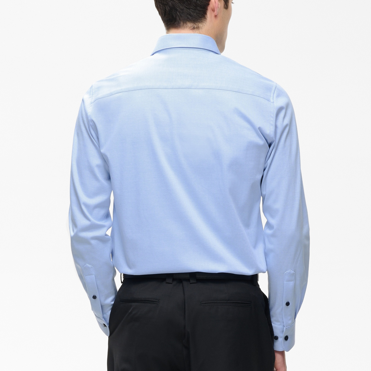 Matinique Mamarc Tonal Herringbone Shirt - Light Blue