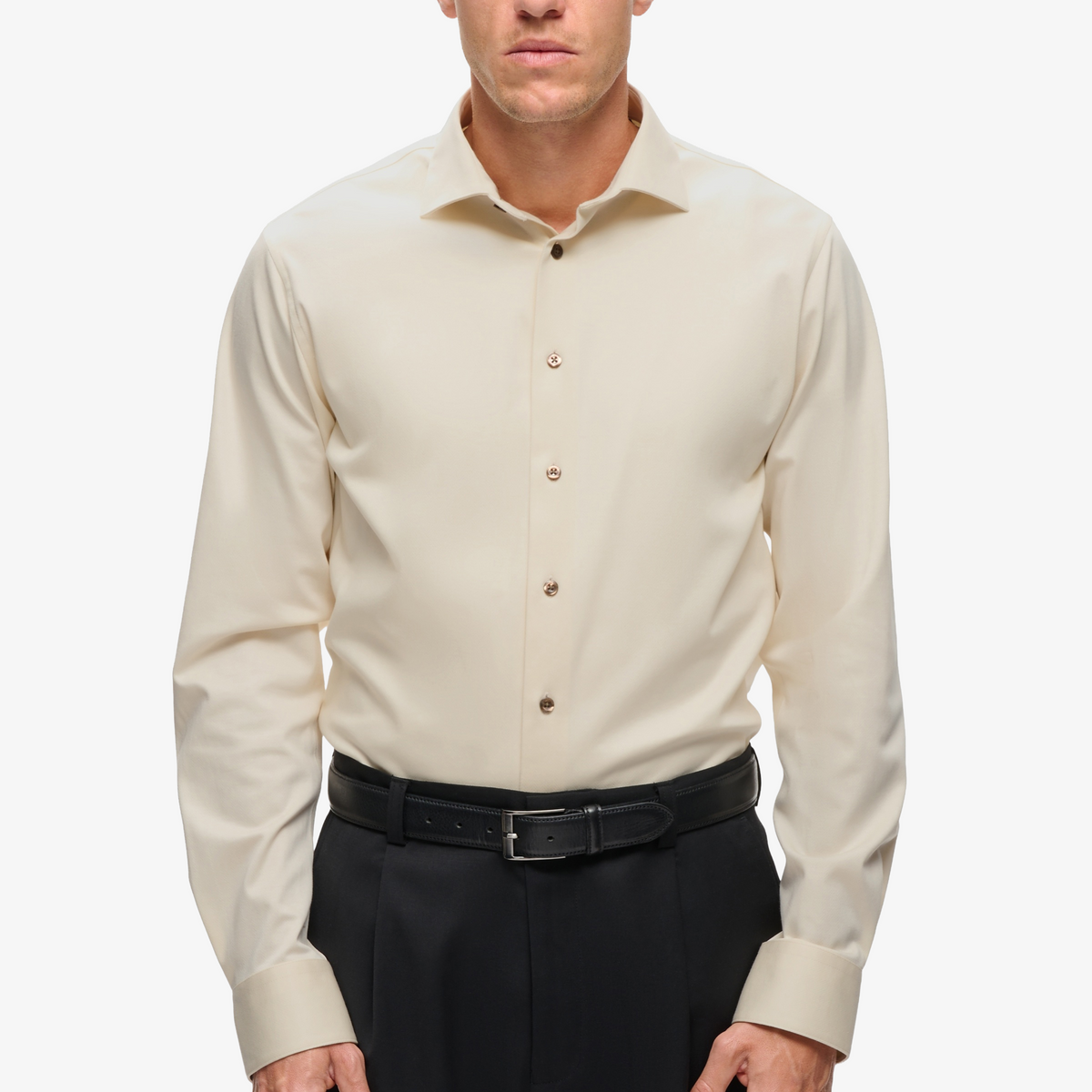 Matinique Mamarc Tonal Herringbone Shirt - Off White