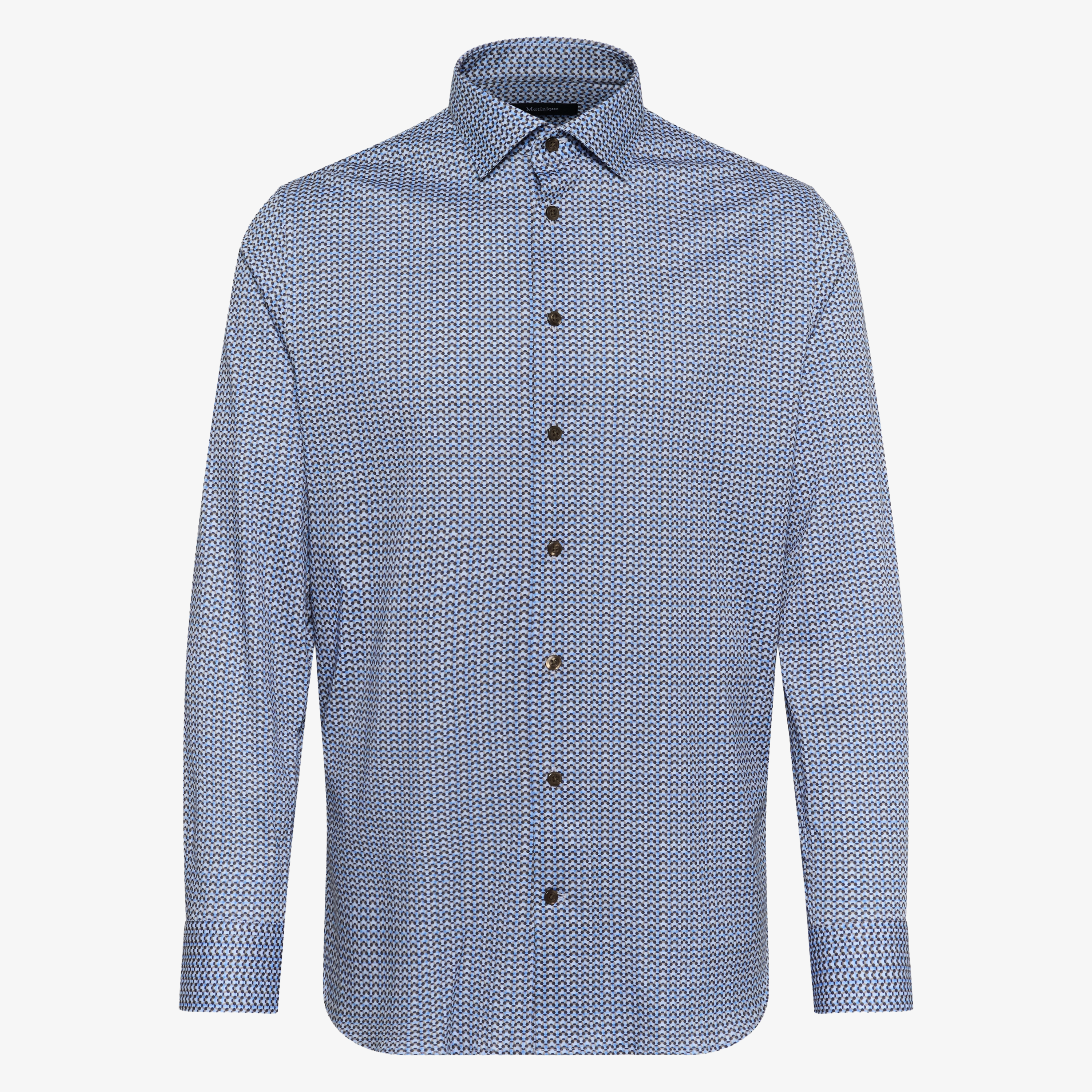 Matinique Mamarc N Printed Shirt - Dust Blue