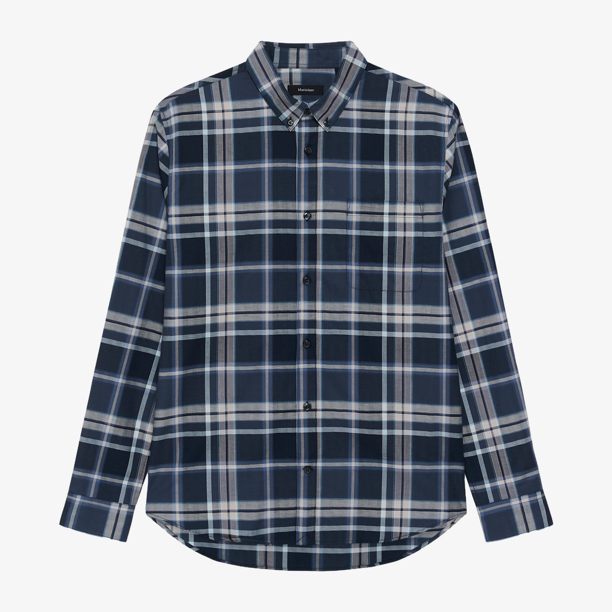 Matinique Matrostol Check Shirt - Dark Navy