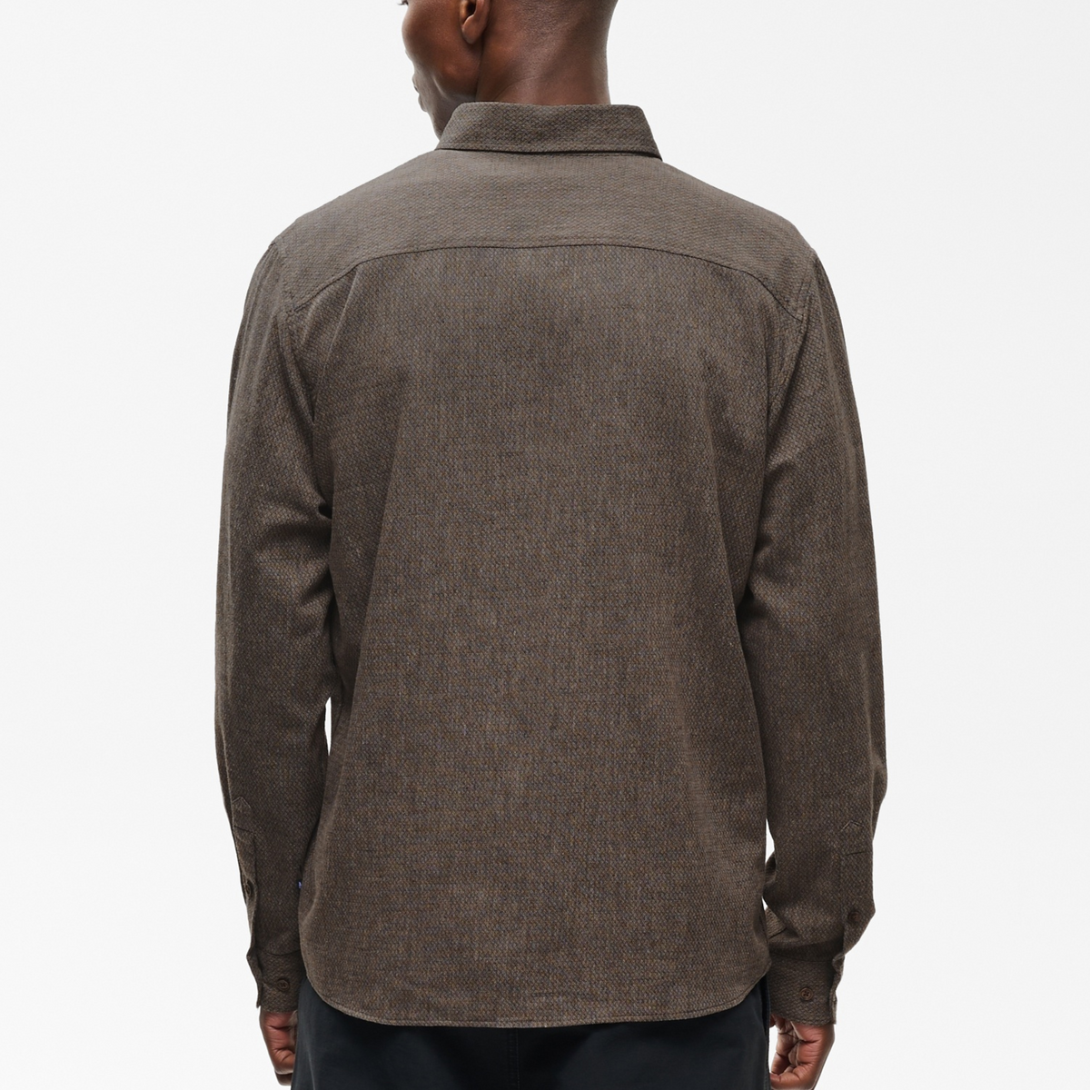Matinique Machristaldo Textured Overshirt - Turkish Coffee