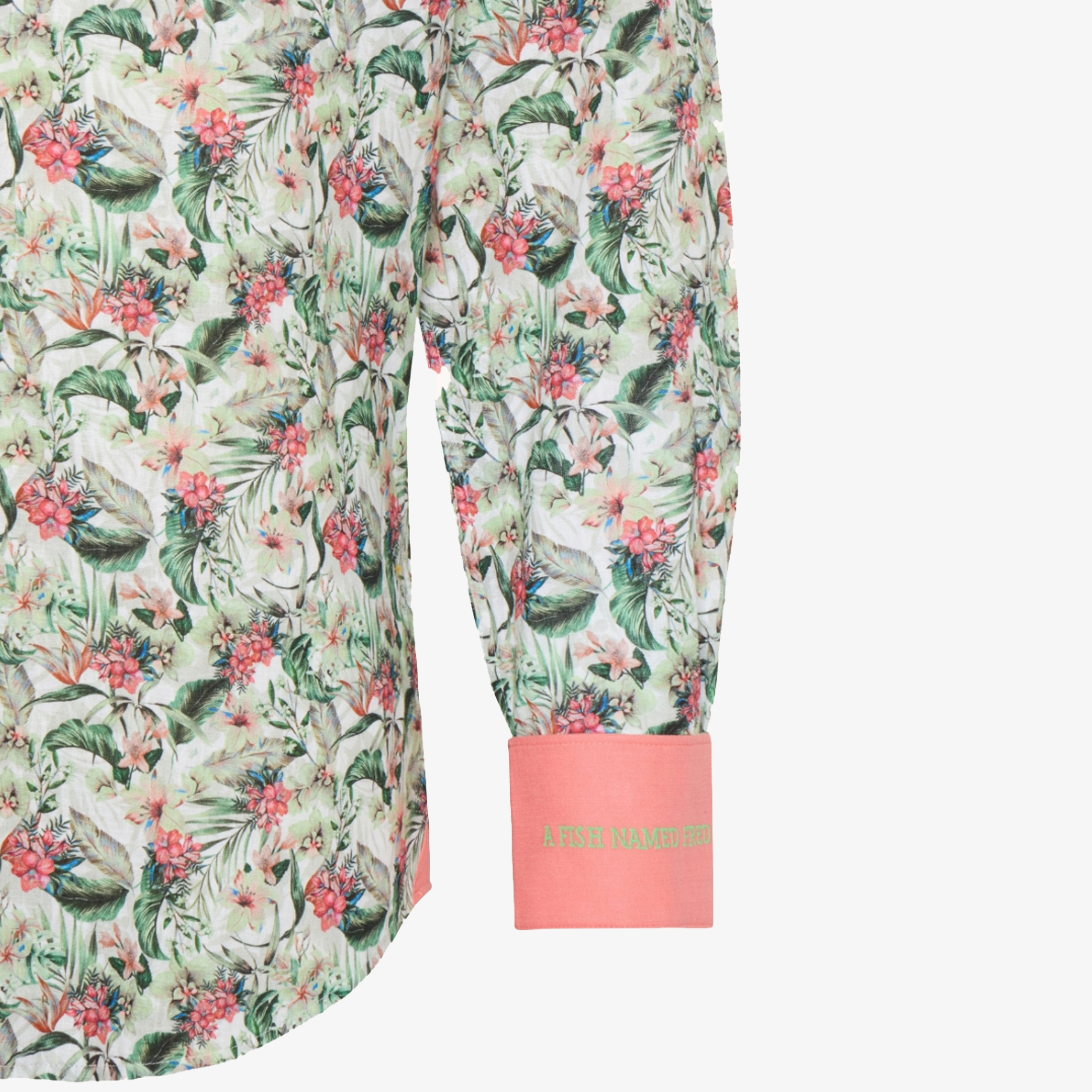 A Fish Named Fred Floral Shirt - Light Green