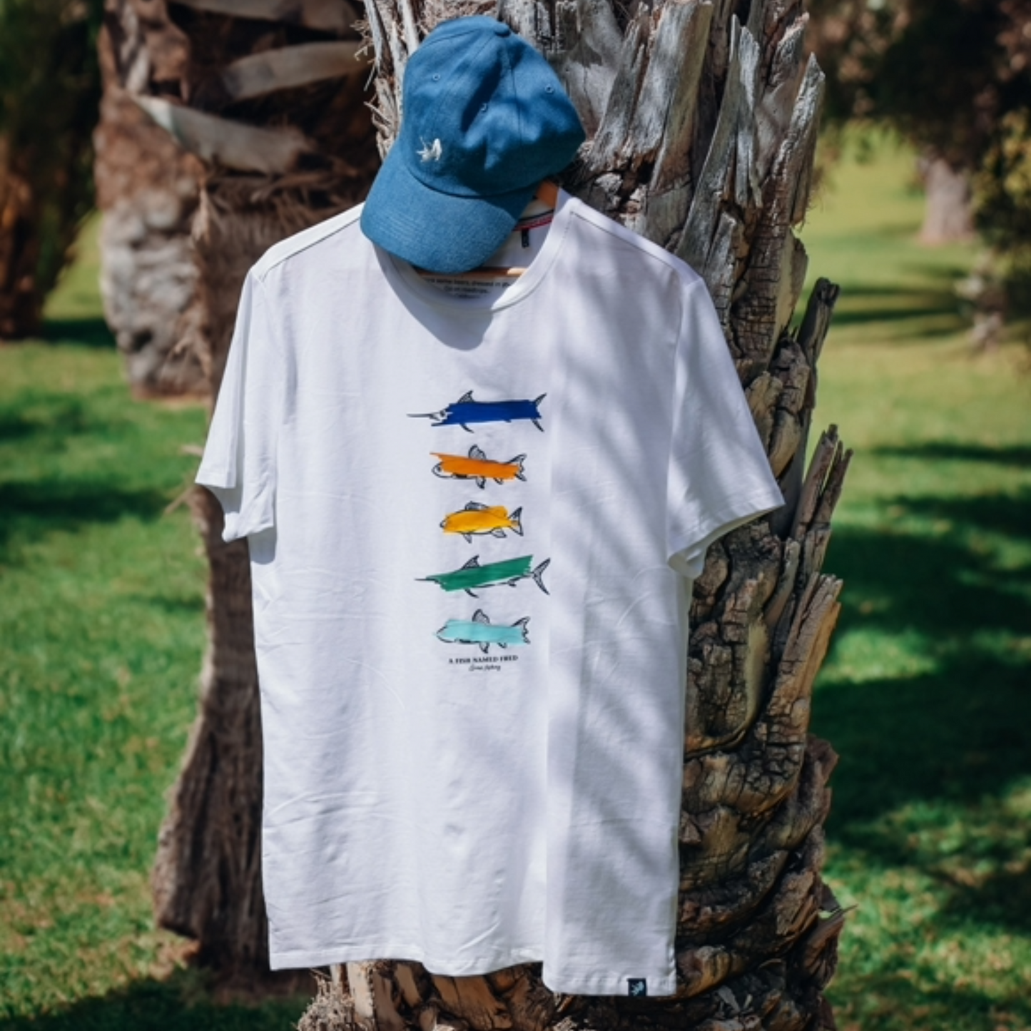 A Fish Named Fred Graphic T Shirt - Off White