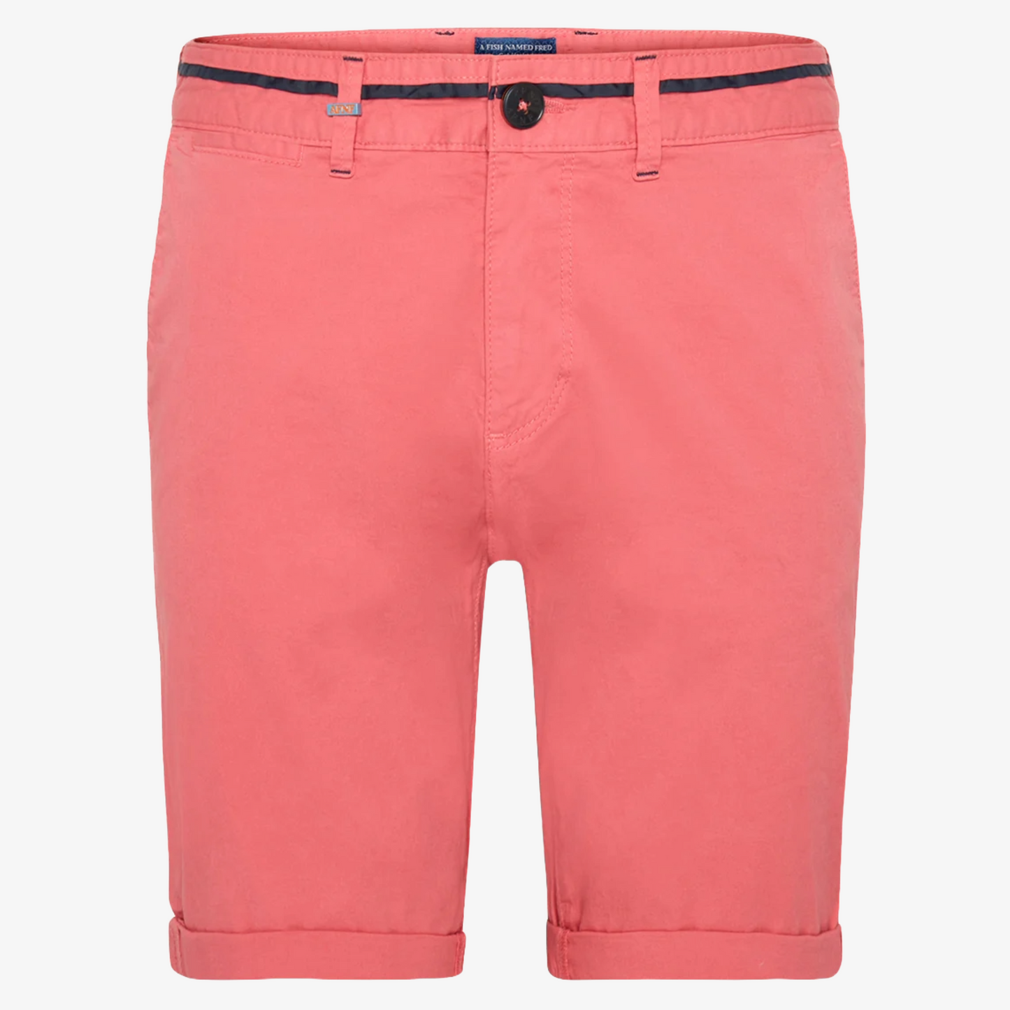 A Fish Named Fred Garment Dye Bermuda Shorts - Bright Pink