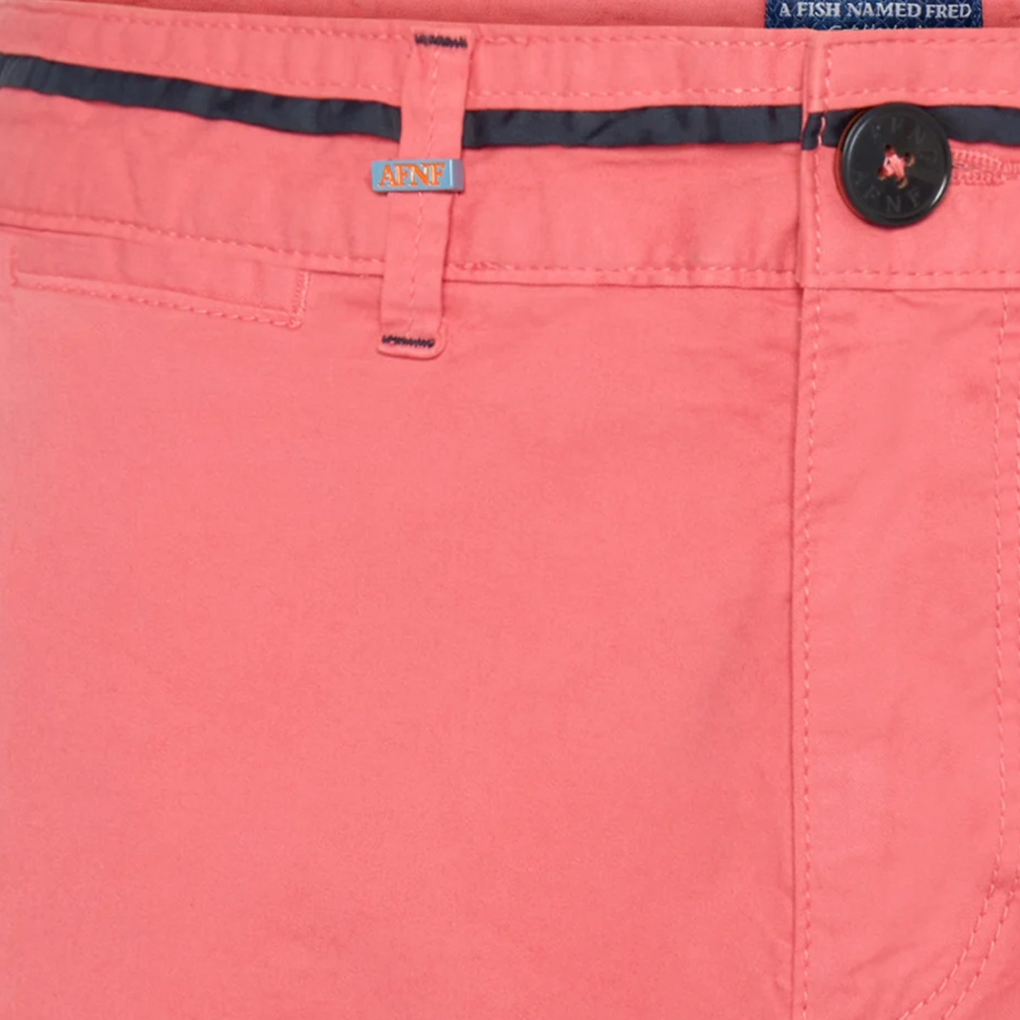 A Fish Named Fred Garment Dye Bermuda Shorts - Bright Pink