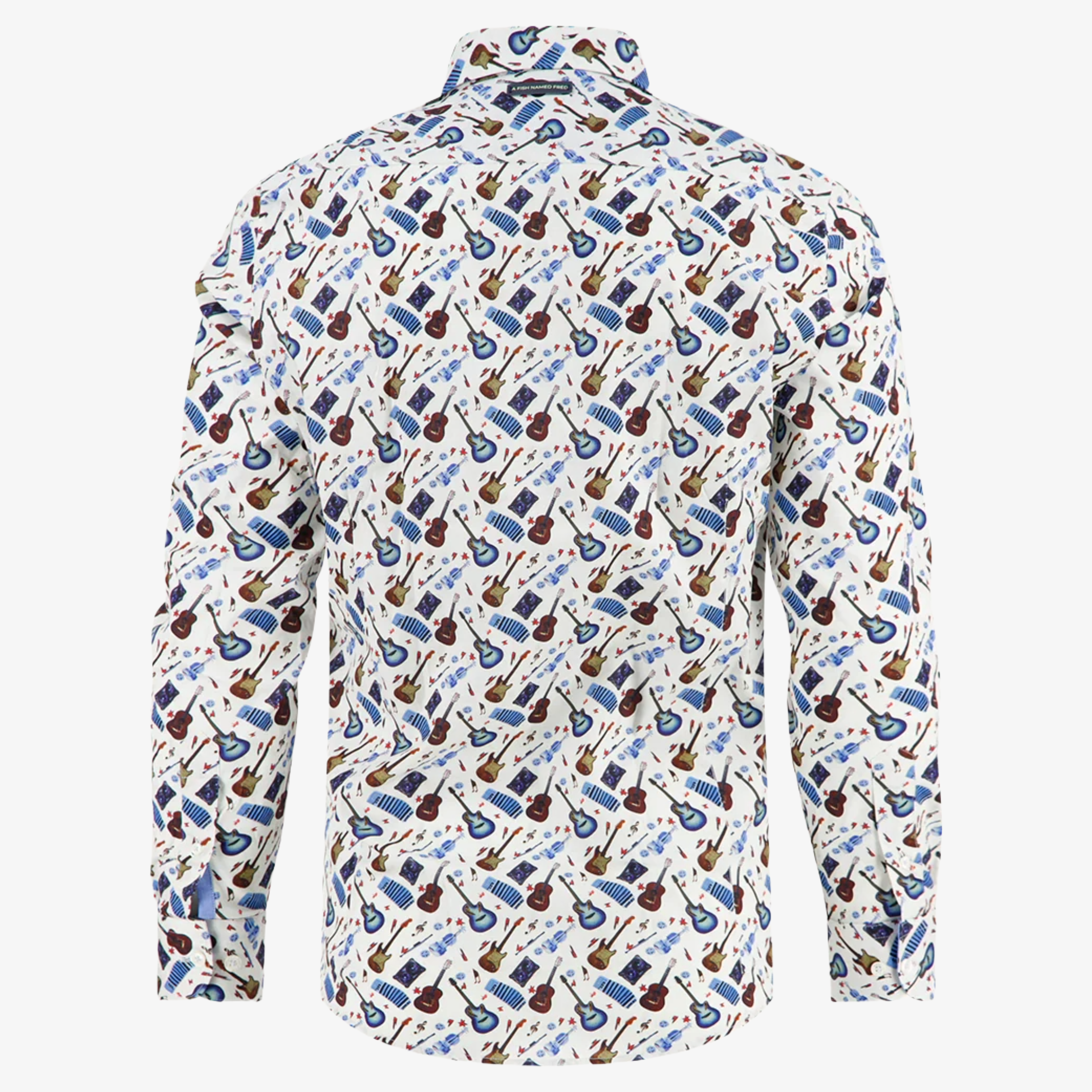 A Fish Named Fred Guitar Shirt - Off White