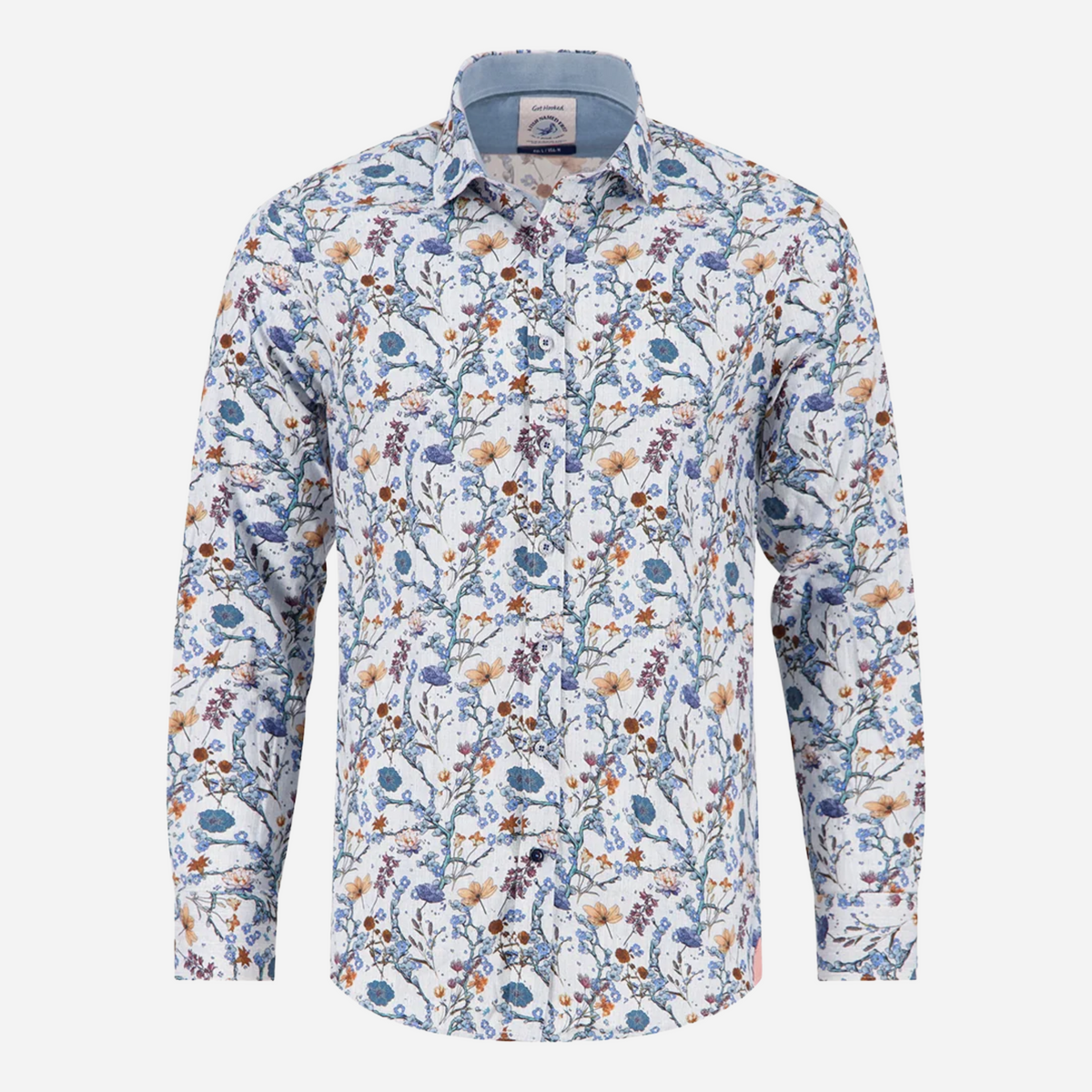 A Fish Named Fred Blossom Printed Shirt - Off White