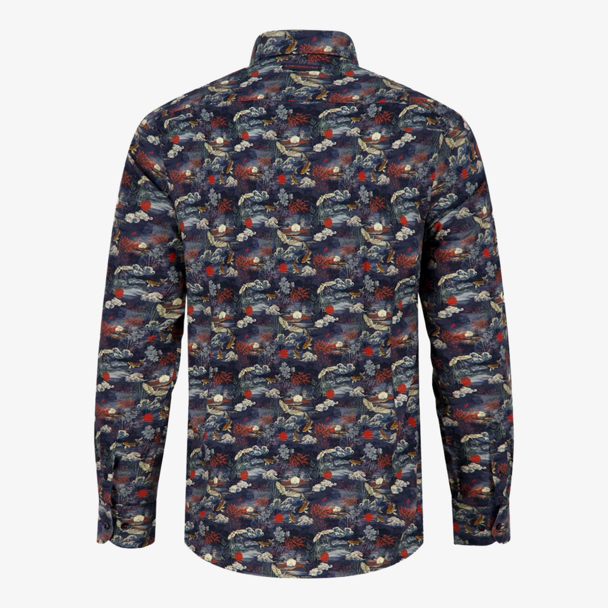 A Fish Named Fred Fuji Dream Printed Shirt - Navy