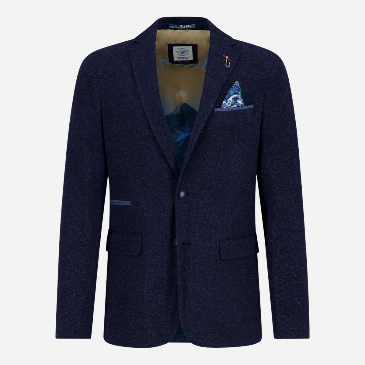 A Fish Named Fred Pique Blazer - Navy