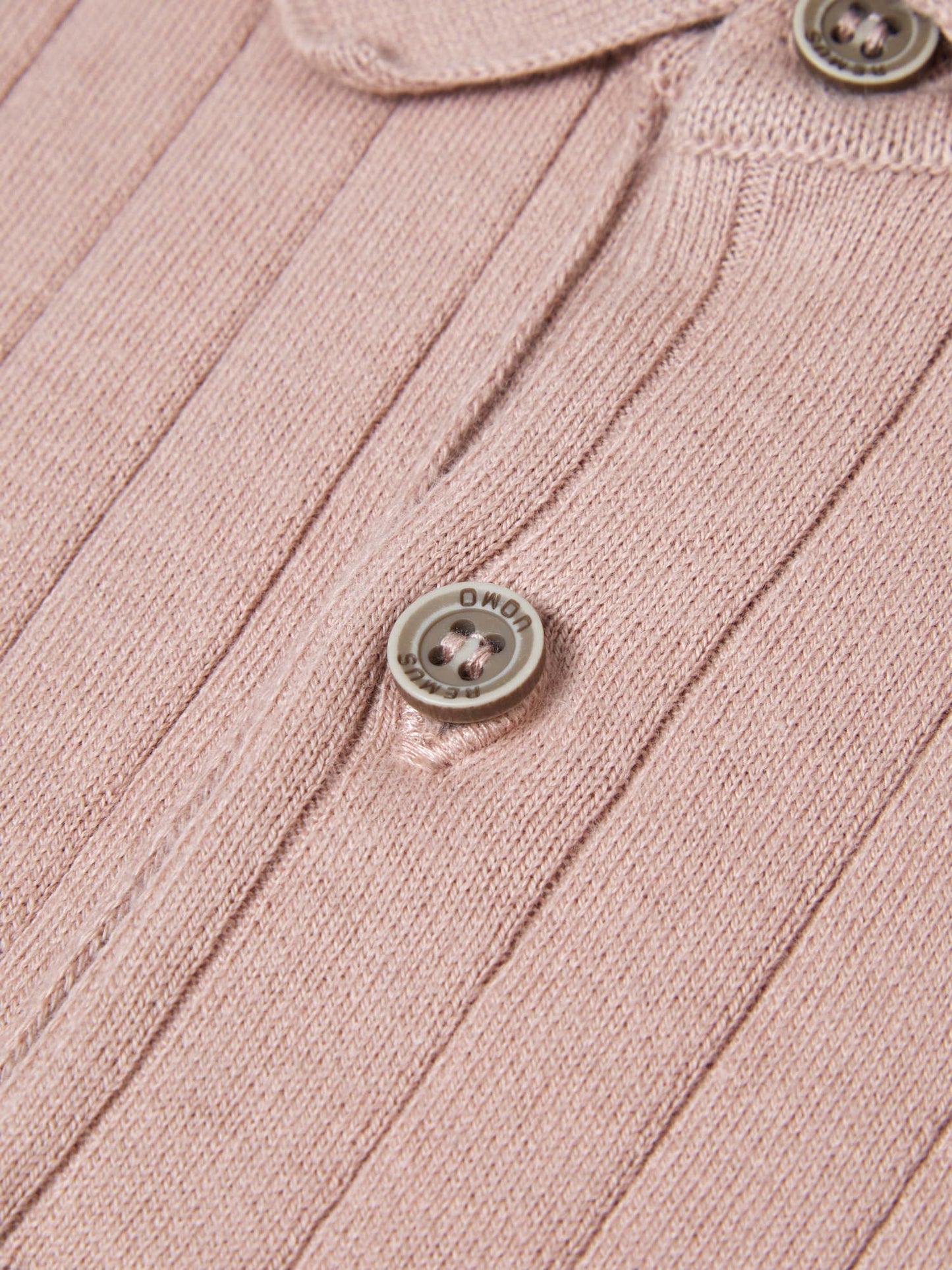 Remus Uomo Short Sleeve Knitted Polo Shirt - Pink