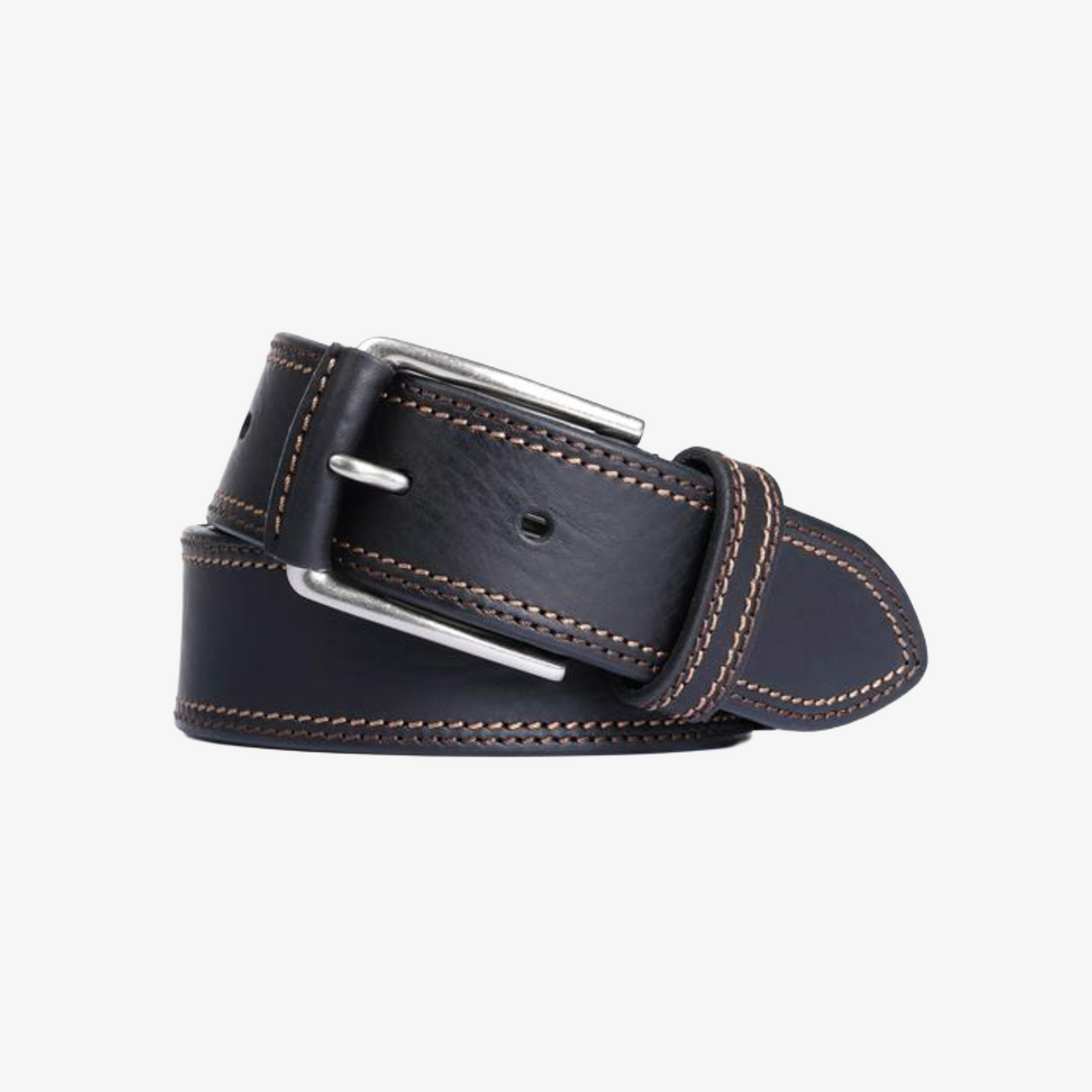 Miguel Bellido 40mm Leather Jeans Belt - Black